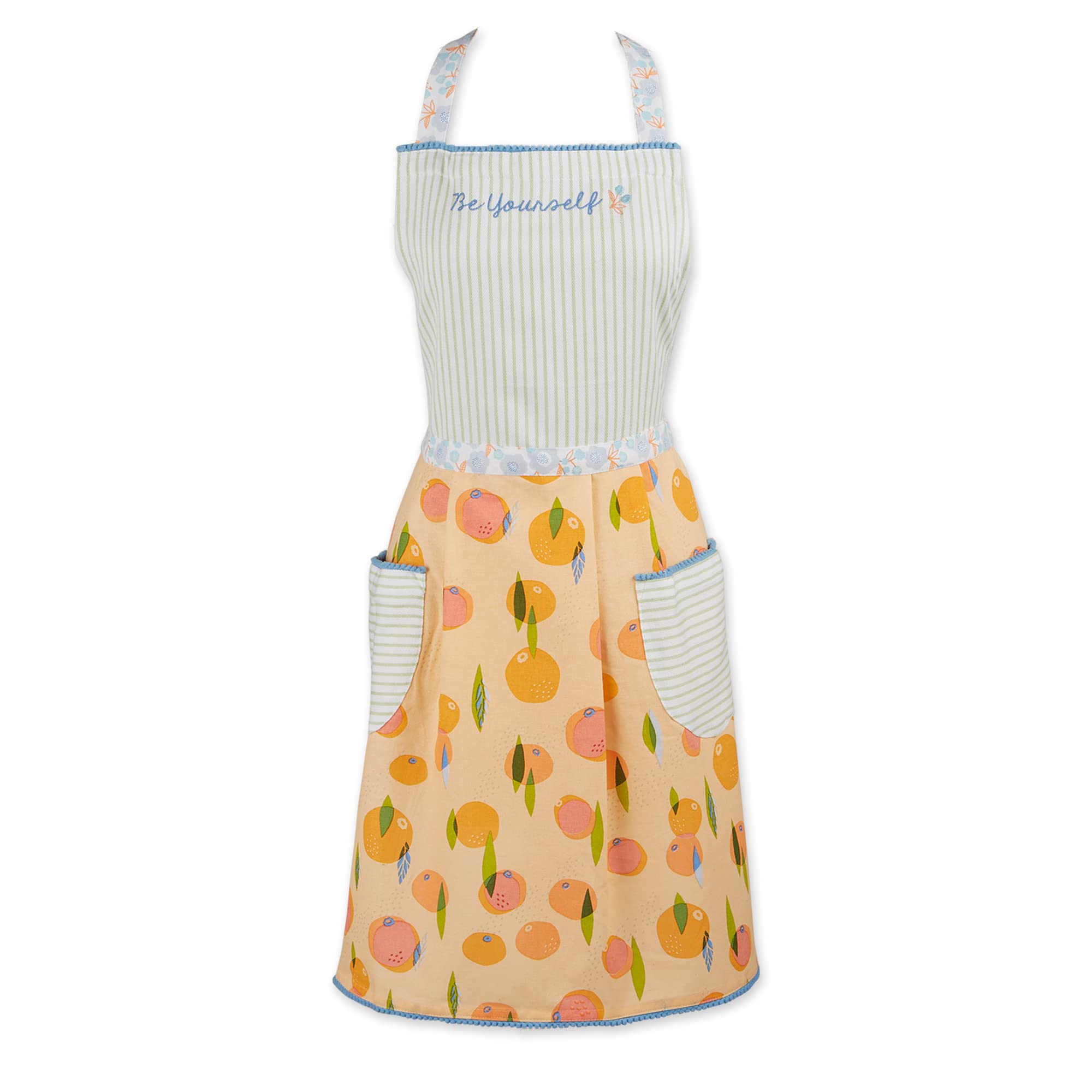 ORANGE ZEST PRINTED APRON