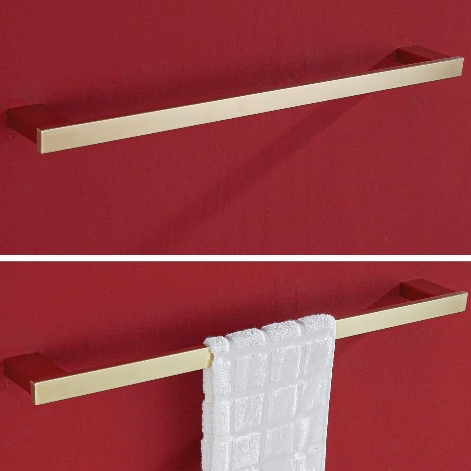 Random Brushed Gold Towel Bar Rack Holder 24 Inch Hand Towel Holder For Bathroom Kitchen Hardware Accessories Wall Mount 96009-2