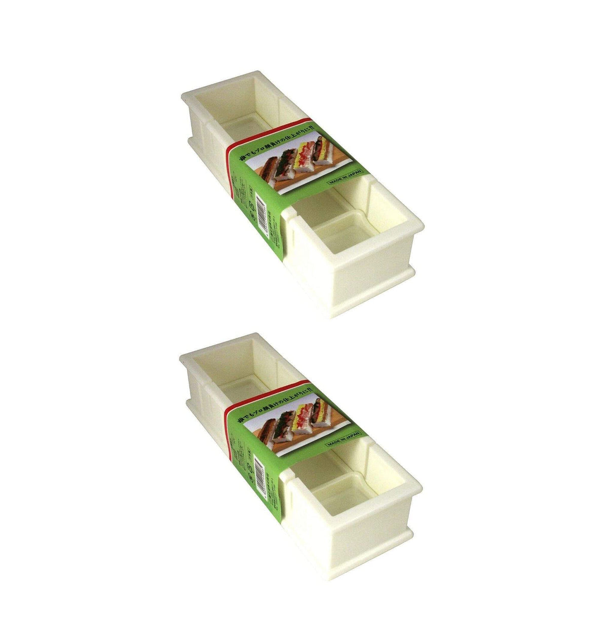 Japanbargain 3254X2, Set Of 2 Japanese Plastic Oshizushi Press Sushi Box Mold Maker Oshizushihako