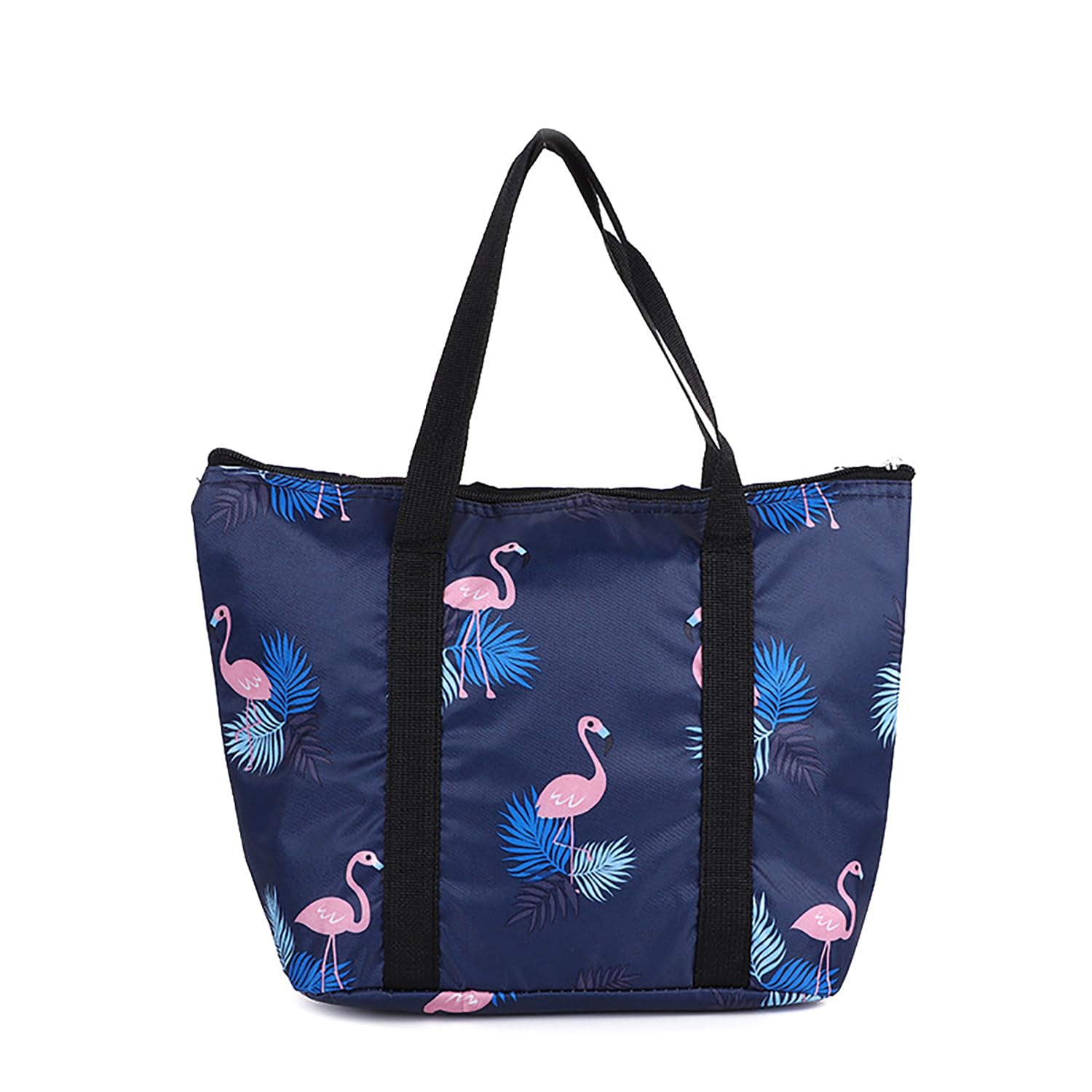 House Of Quirk Reusable Lunch Bag Insulated Lunch Box With Aluminum Foil, Lunch Tote Handbag For Women,Men,School, Office (Blue 