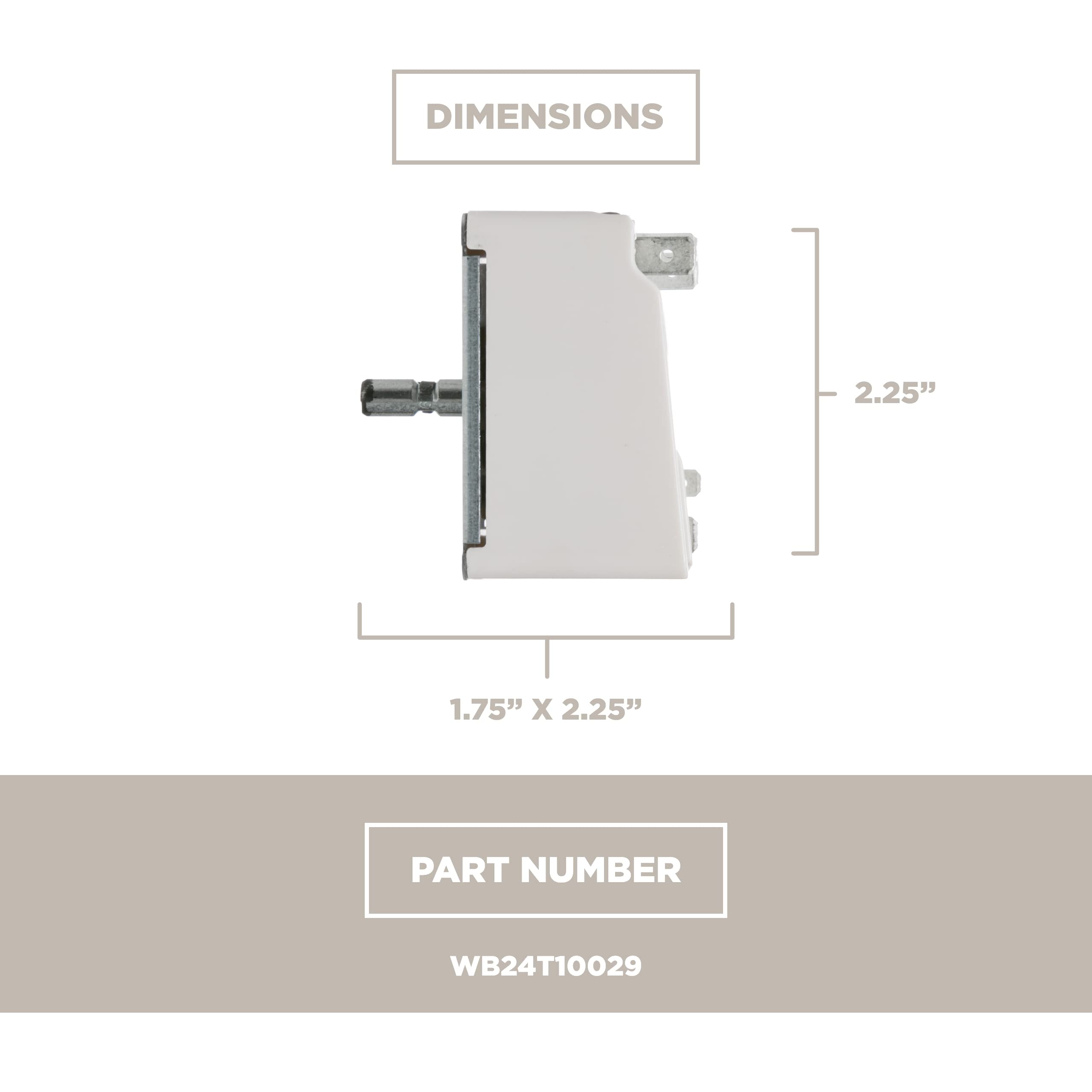 Ge Appliances Wb24T10029 Genuine Oem Surface Burner Control Switch For Ge Electric Ranges---,Beige