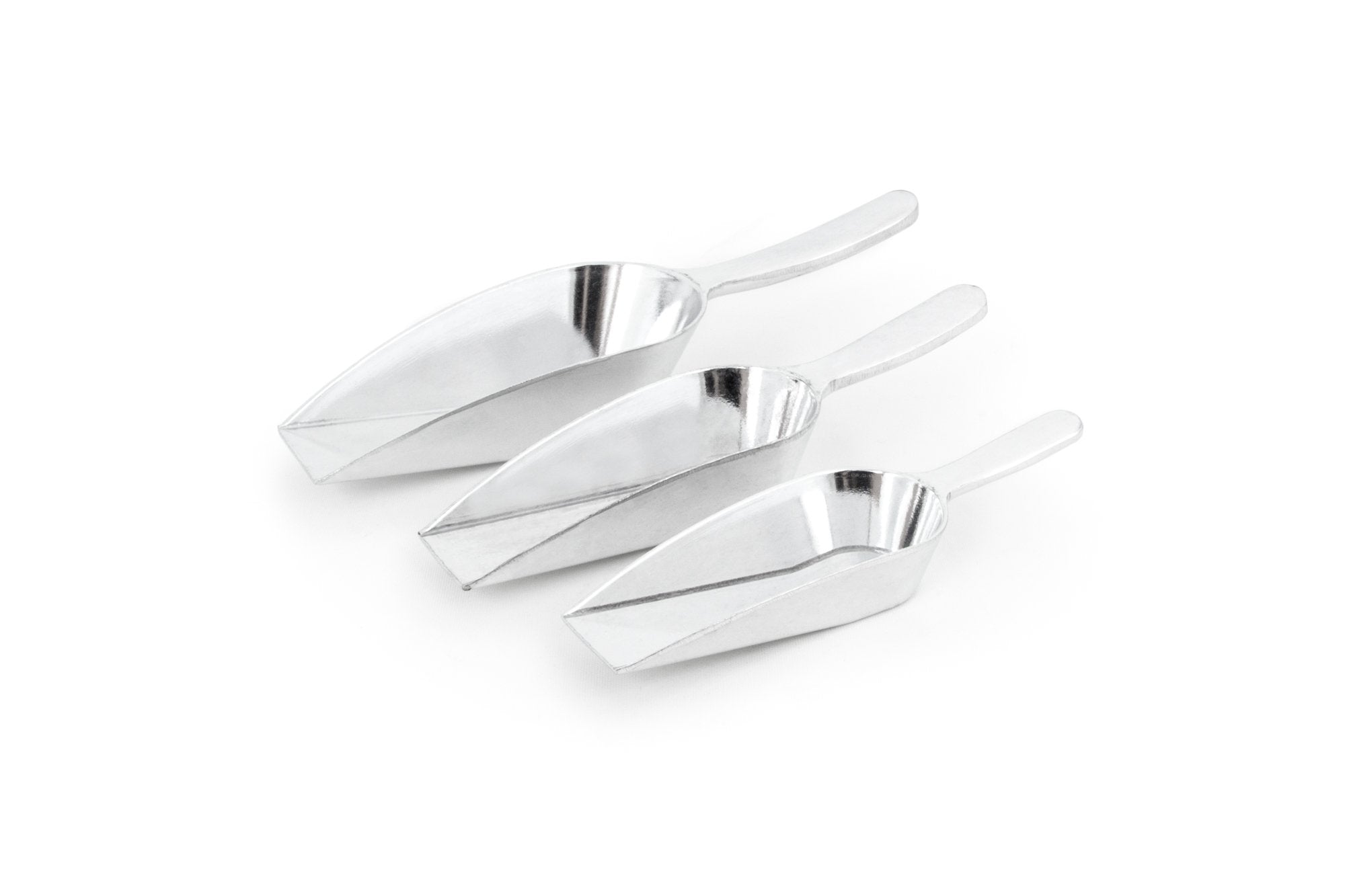 Fox Run Brands Aluminum Ice, 3-Piece Scoop Set, Silver