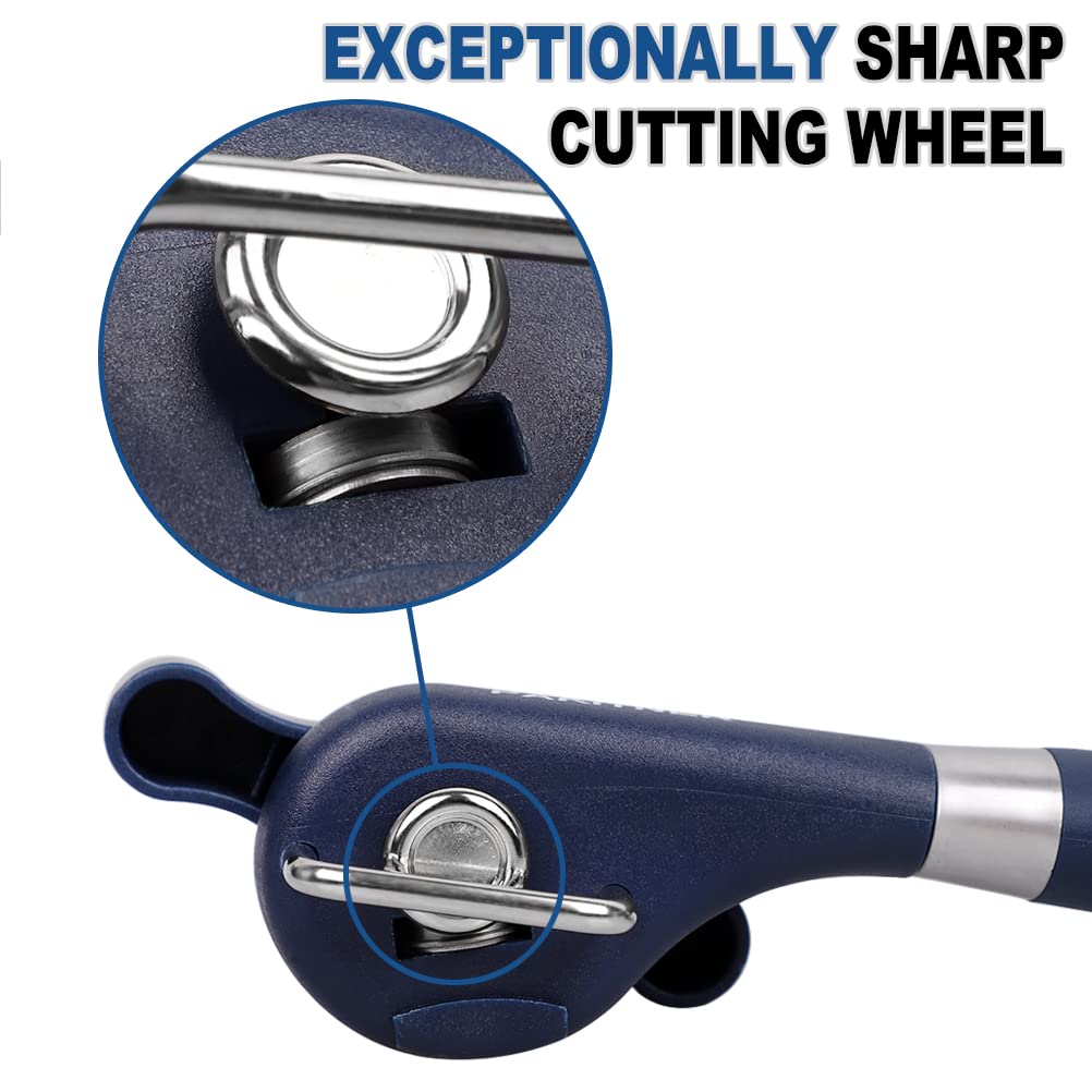 Pakitner-Cut Safe Can Opener, Manual Can Opener Smooth Edge-Handheld Side Cut Can Opener, Ergonomic Smooth Edge, Food Grade Stai