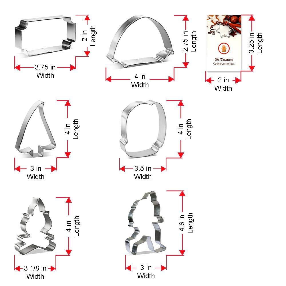 Foose Cookie Cutters Woodland Forest Cookie Cutter 6 Pc Set With Recipe Card, Made In Usa