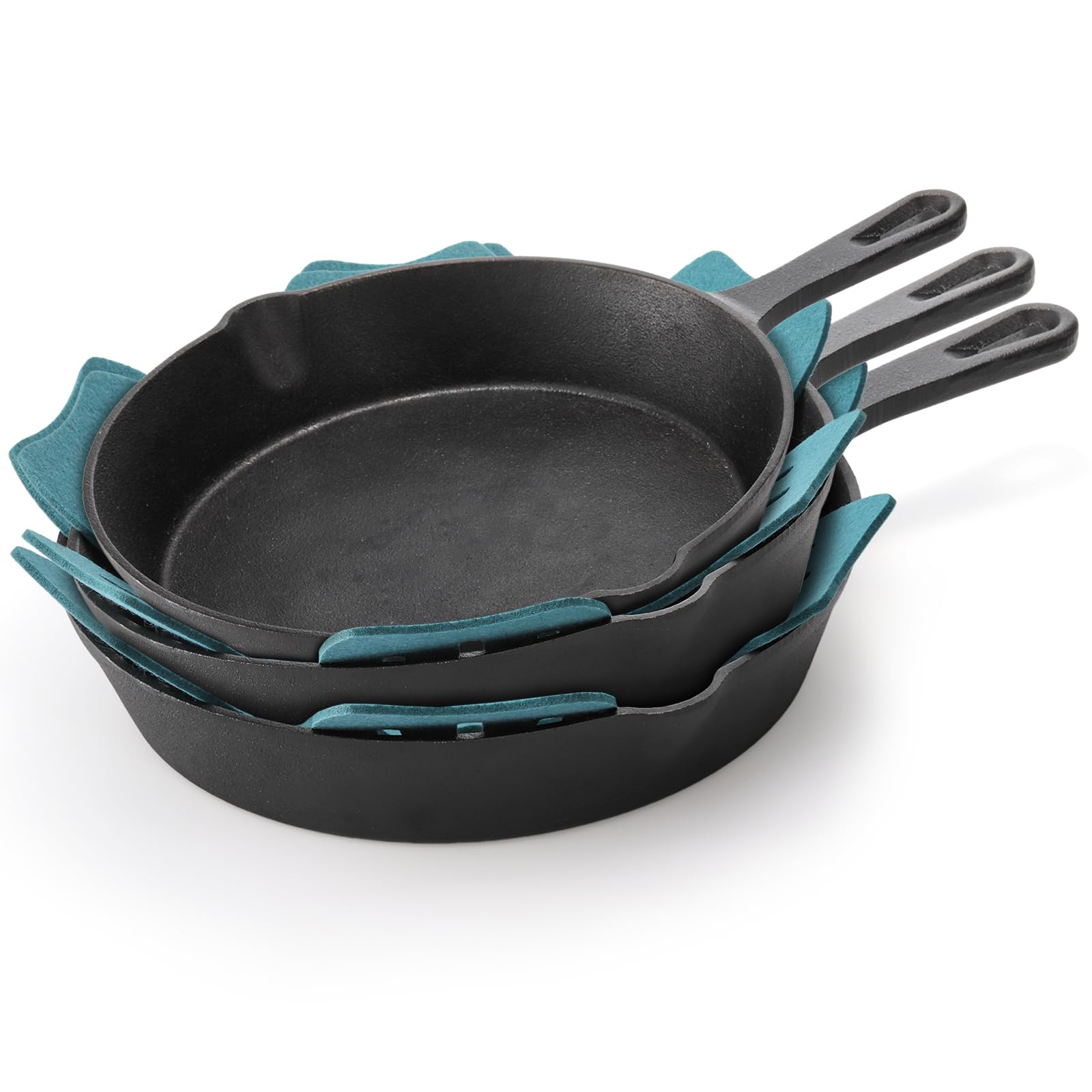 Goaste 24 Pack Pot And Pan Protectors, 4 Different Size Pans Separator, Anti-Slip Pan Dividers Pads, Felt Cookware Protector Set
