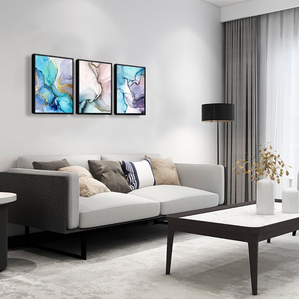 Black Framed Wall Art For Living Room Wall Decoration For Bedroom Office Wall Decor Minimalist Abstract Ink Painting Wall Hangin