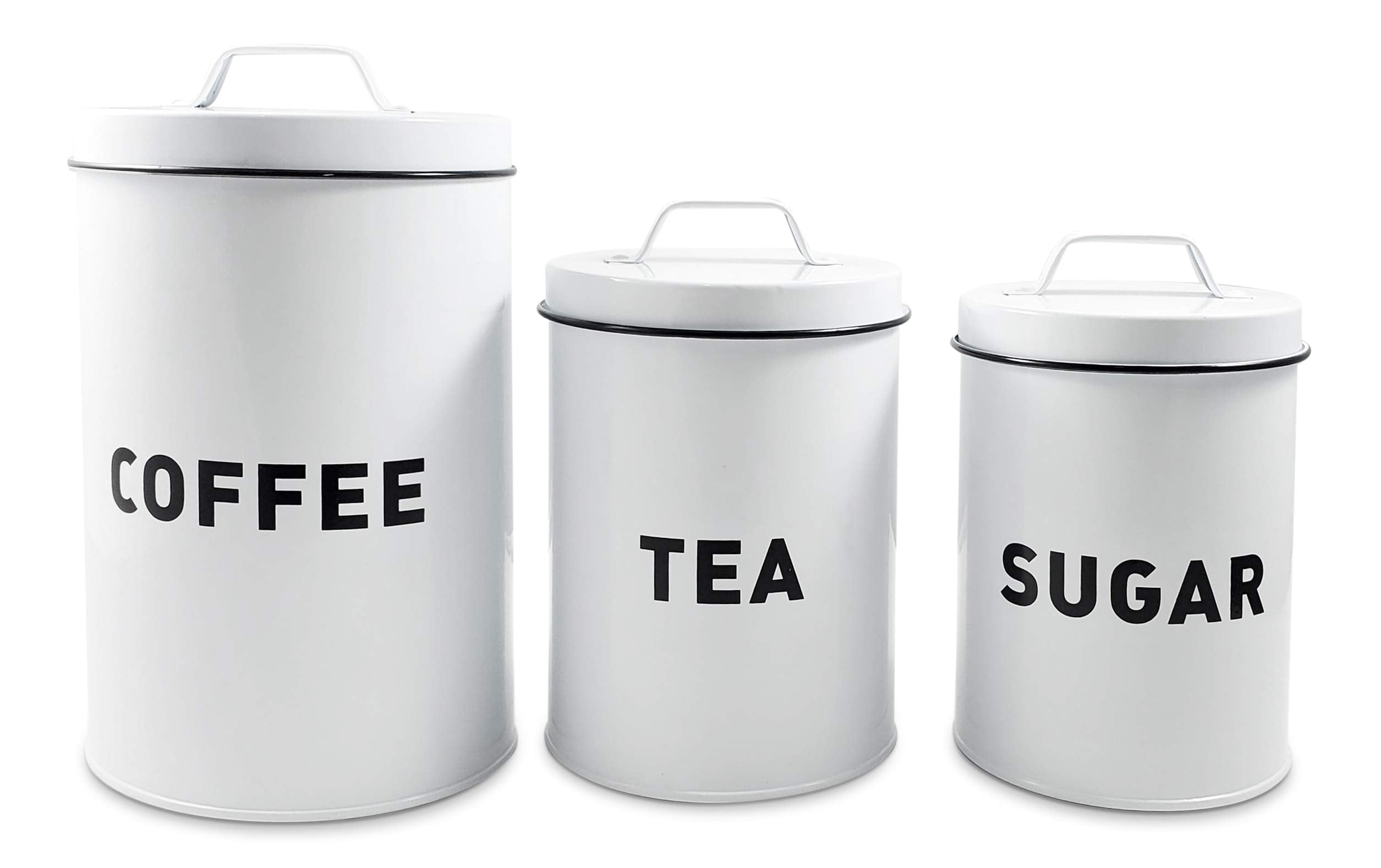 Metal Storage Canisters And Containers For Home And Kitchen Organization, Function, And Decor (Canister Set)
