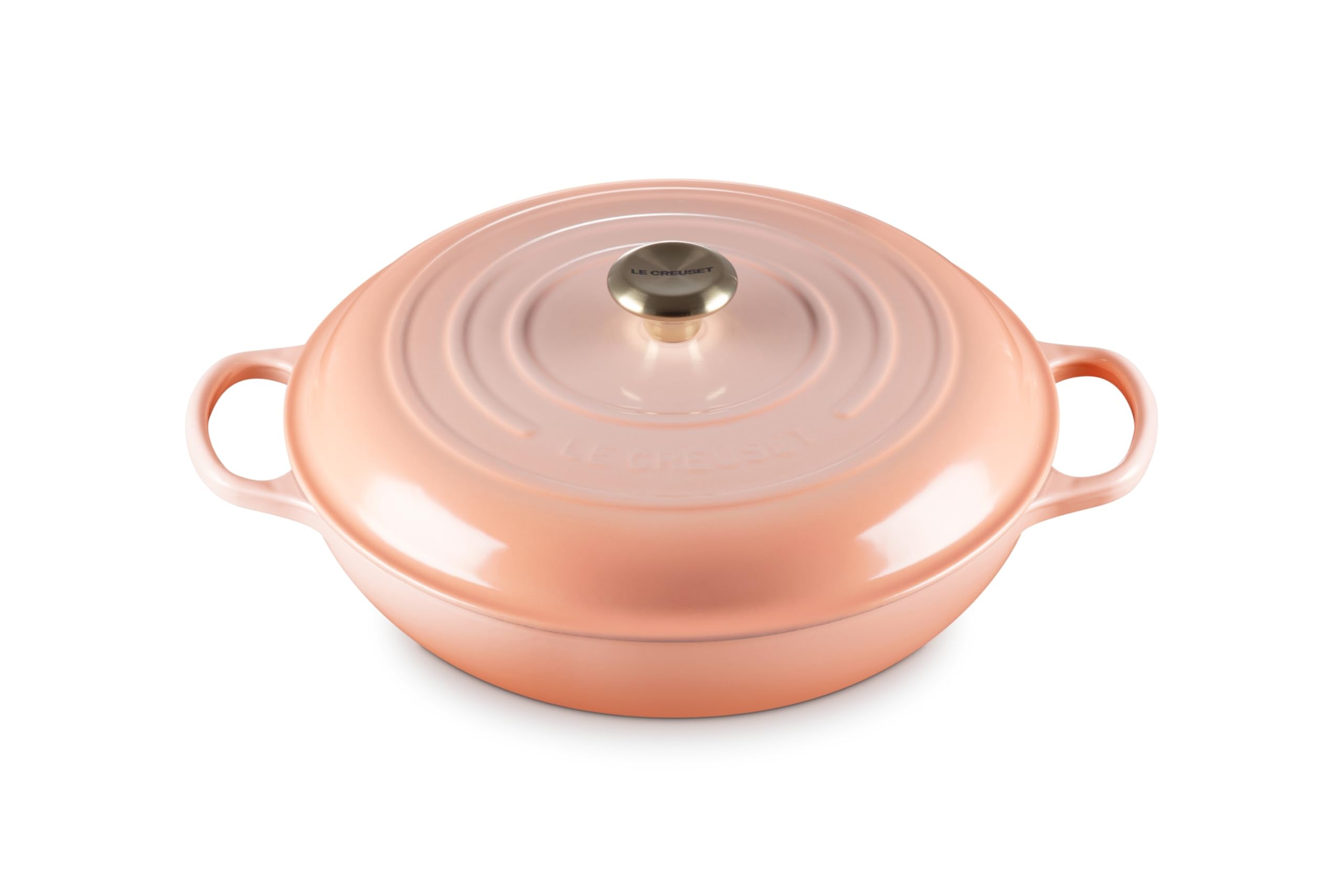 Le Creuset Enameled Cast Iron Signature Round Braiser, 5qt., Peche