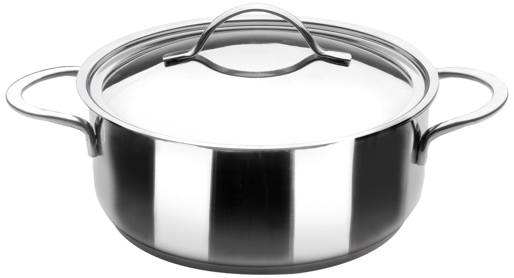IBILI Noah Casserole with Lid, 22 x 22 x 7 cm, Silver