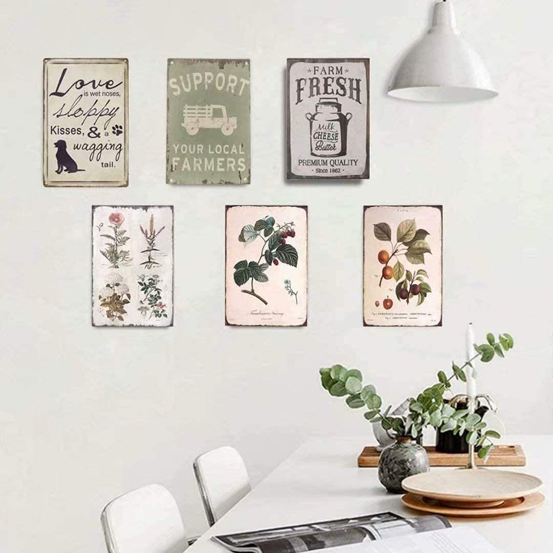 Licpact Metal Signs Plaques Wall Decor Hanging Art a Letter from Heaven Butterfly Posters Prints Art Sculpture Decorative for Home Bedroom 8 X 12 Inches
