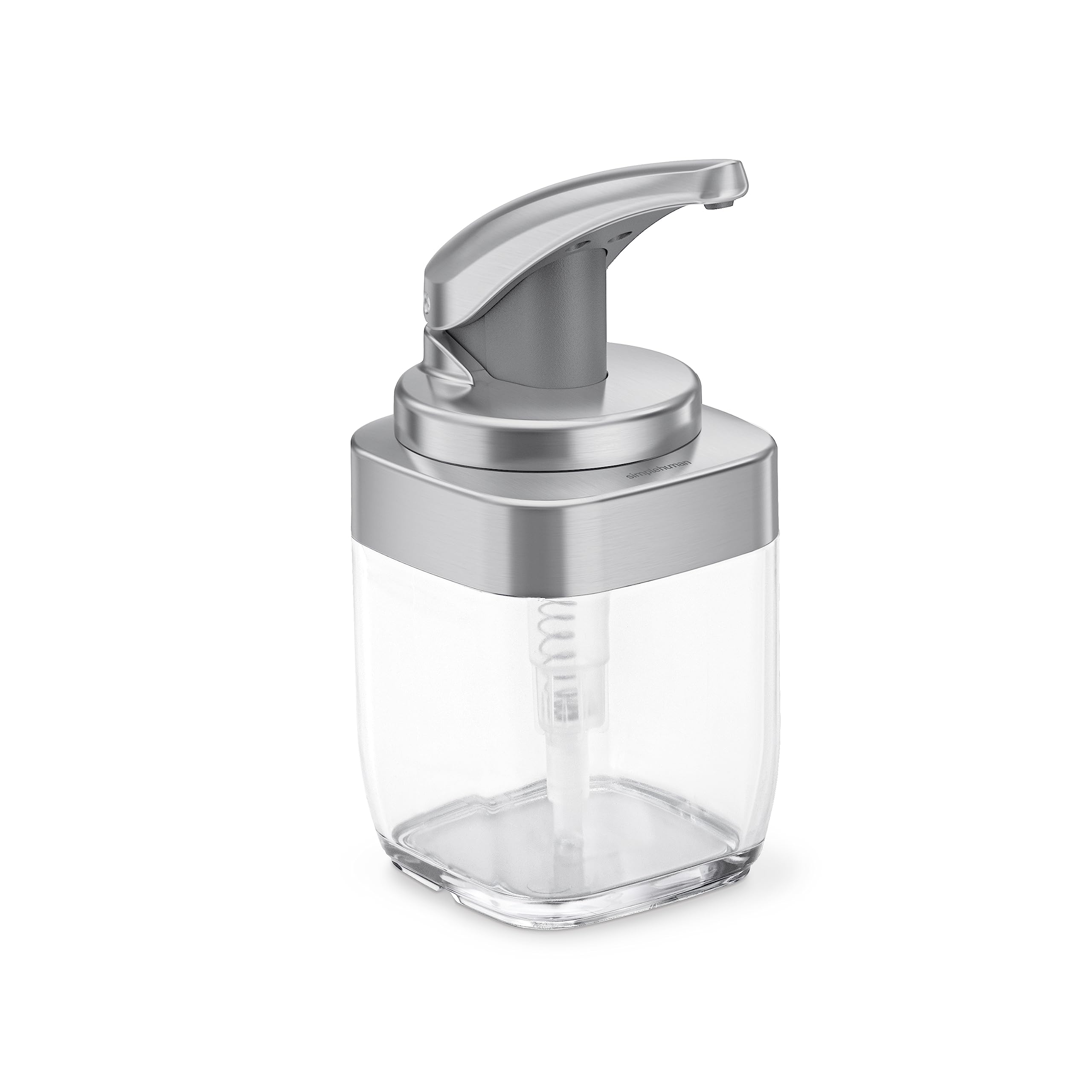 Simplehuman 15 Fl. Oz. Square Push Pump Soap Dispenser, Brushed Nickel