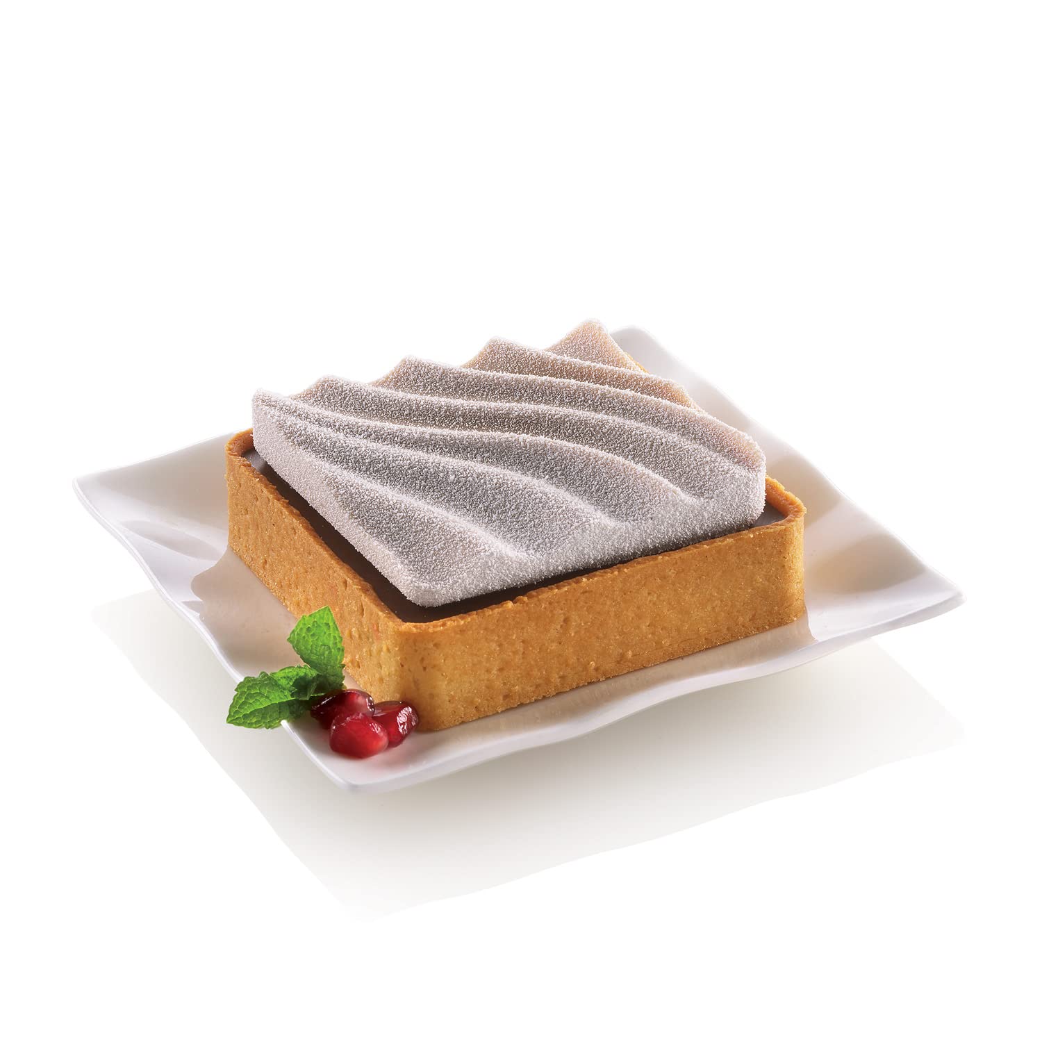 Silikomart Mini Tarte Sand Kit Composed By Silicone Mould And Thermoplastic Rings