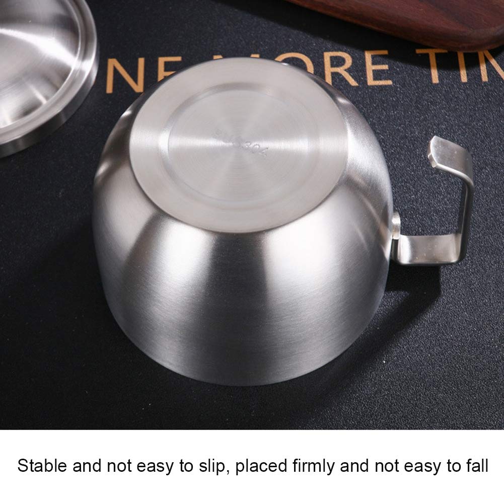 Ymiko Noodle Bowl Stainless Steel, 1000Ml Soup Bowls With Lid 2-Layered Food Container For Soaking Noodle Ramen Storing Soup At
