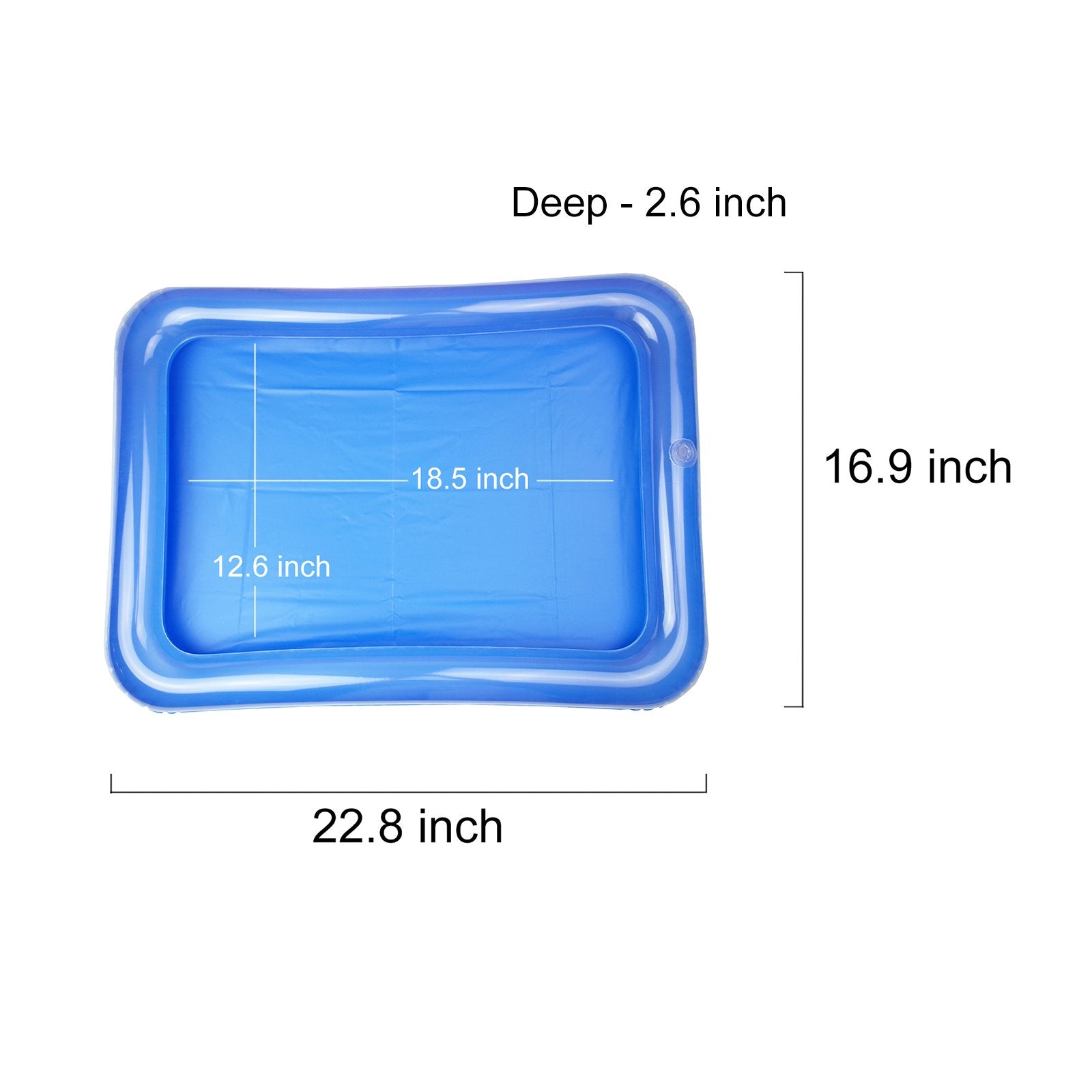 4-Pack Inflatable Ice Serving Bar Coolers For Parties, Salad Bbq Picnic Ice Food Drinks Buffet Server Tray For Indoor Outdoor Pa