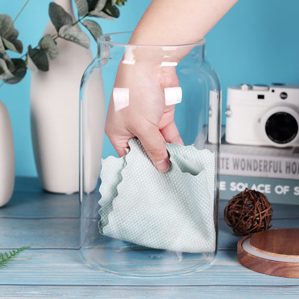 Leaves And Trees Y 1 Gallon Glass Jar With Airtight Lid And Anti-Skid Bottom For Dry Food Storage