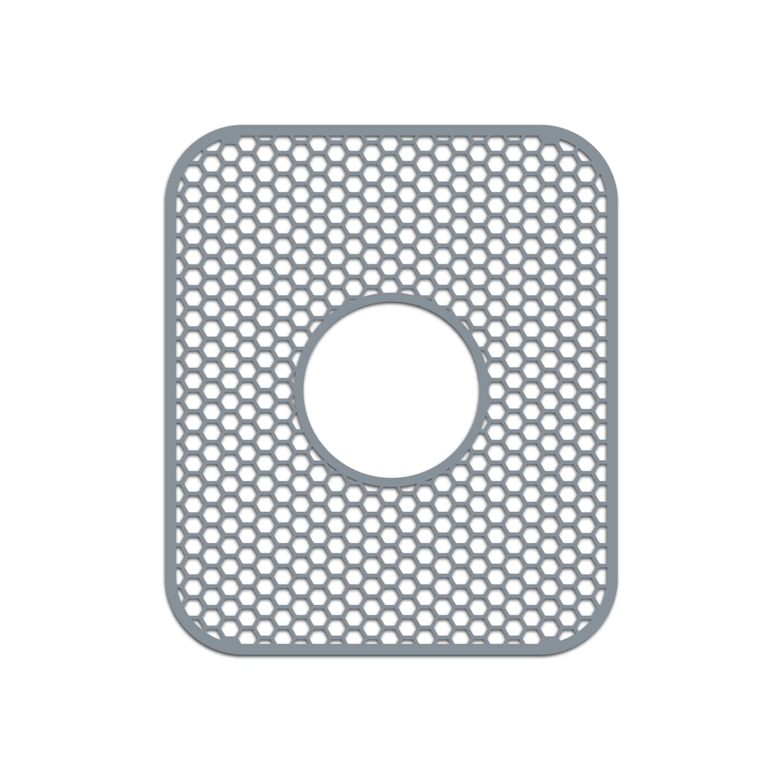 Bestjing Silicone Sink Mat, 13.58''X 11.6'' Sink Protectors For Kitchen Sink With Center Drain, Folding Non-Slip Heat Resistant