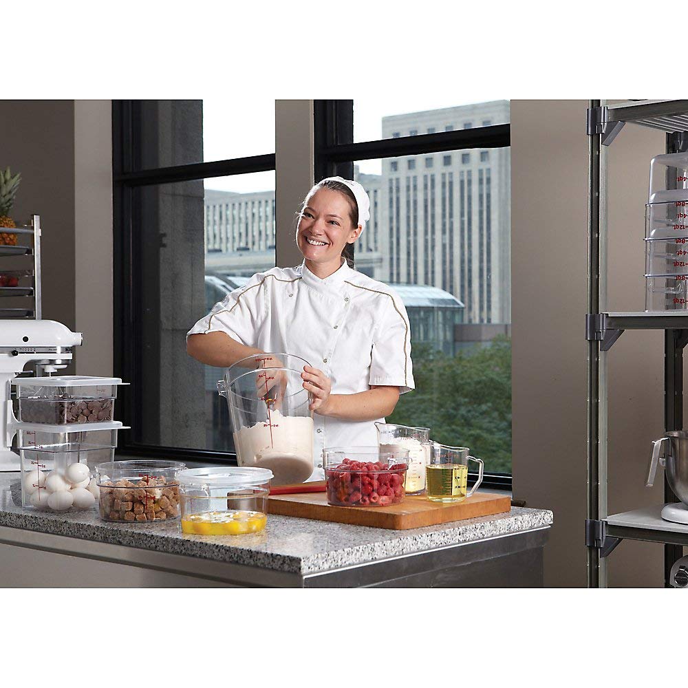 Cambro Rfscw8135 9-15/16'' Top Diameter X 10-7/8'' Height, Camwear Clear Polycarbonate Round Food Storage Container (Cover Sold
