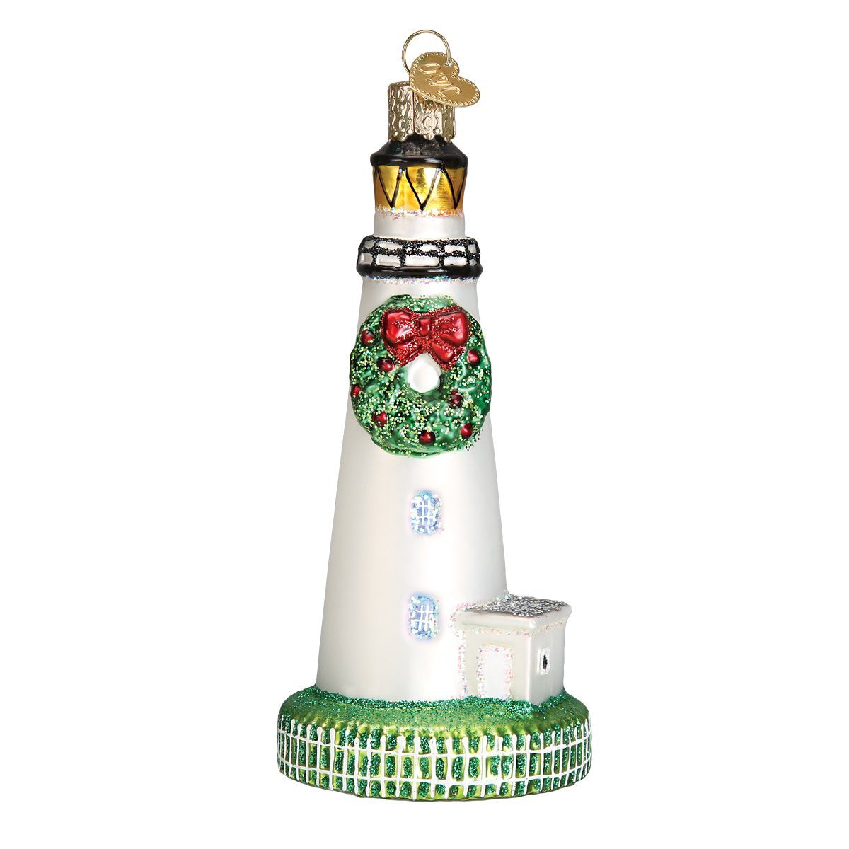 Old World Christmas Collection Glass Blown Ornaments for Christmas Tree Ocracoke Lighthouse