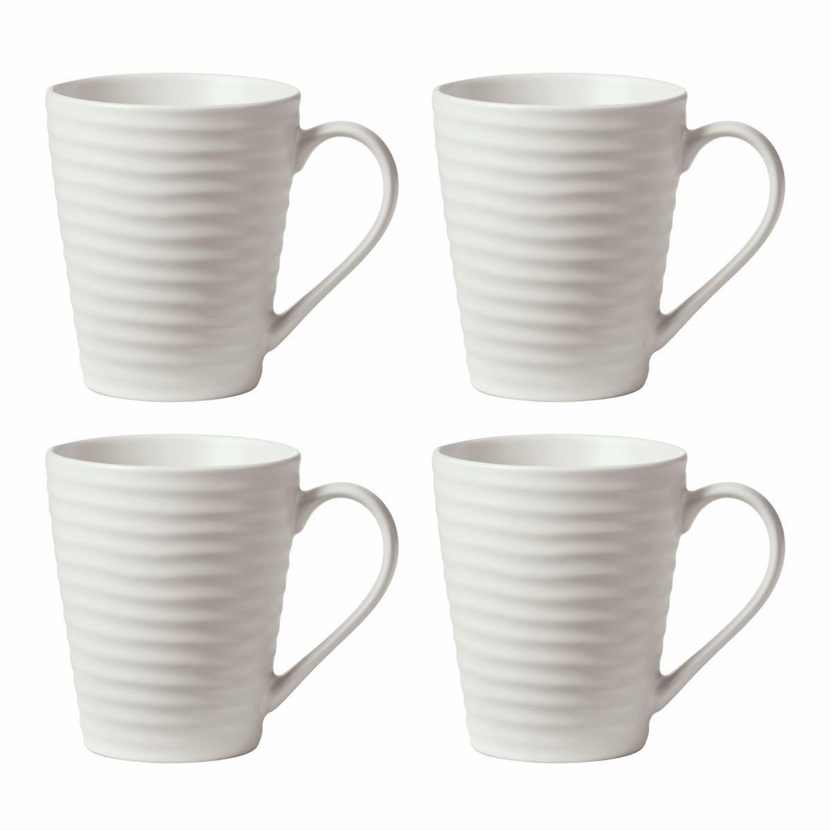 Oneida 895944 Ridge Mugs, Set Of 4