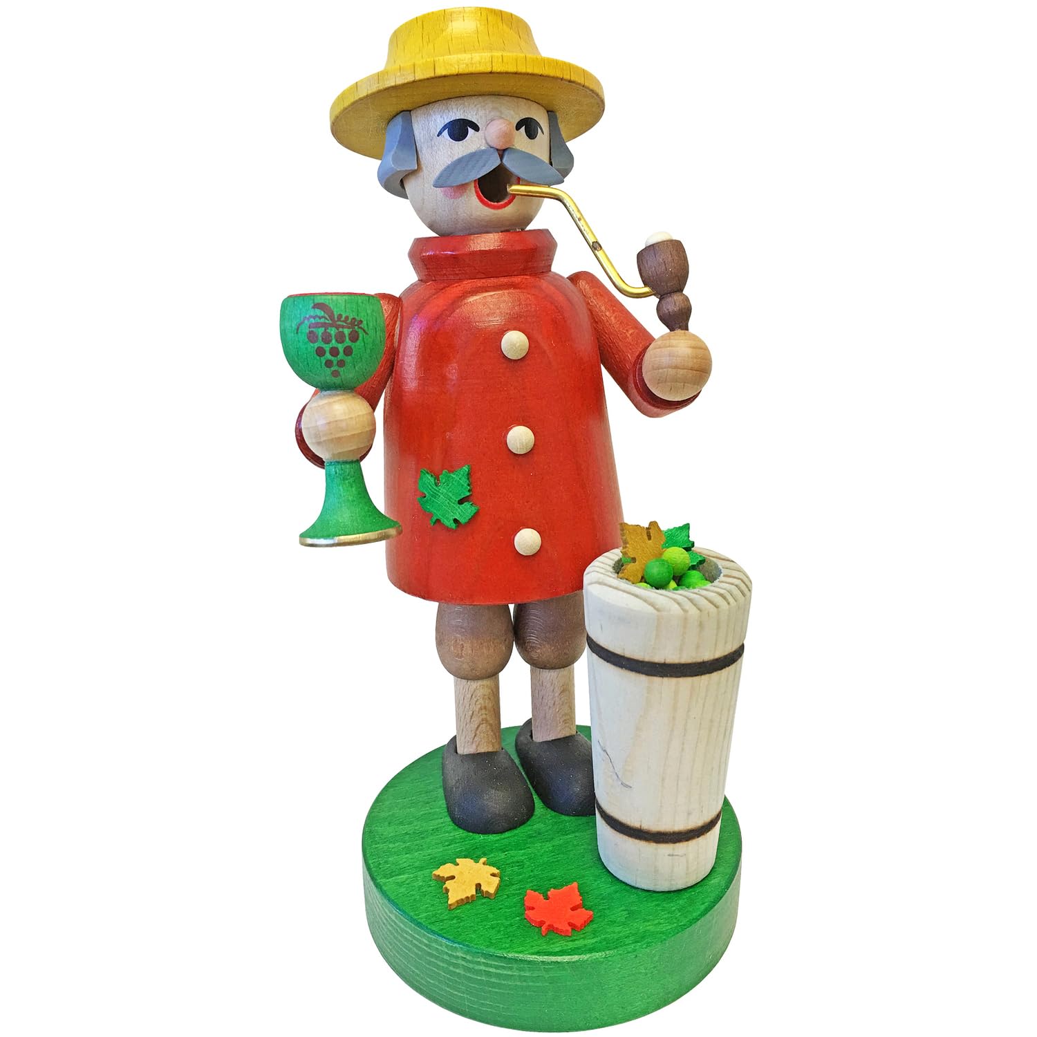 Alexander Taron 26513 Richard Glaesser Incense Burner-Vintner-7 H x 3.25 W x 3.5 D, Brown