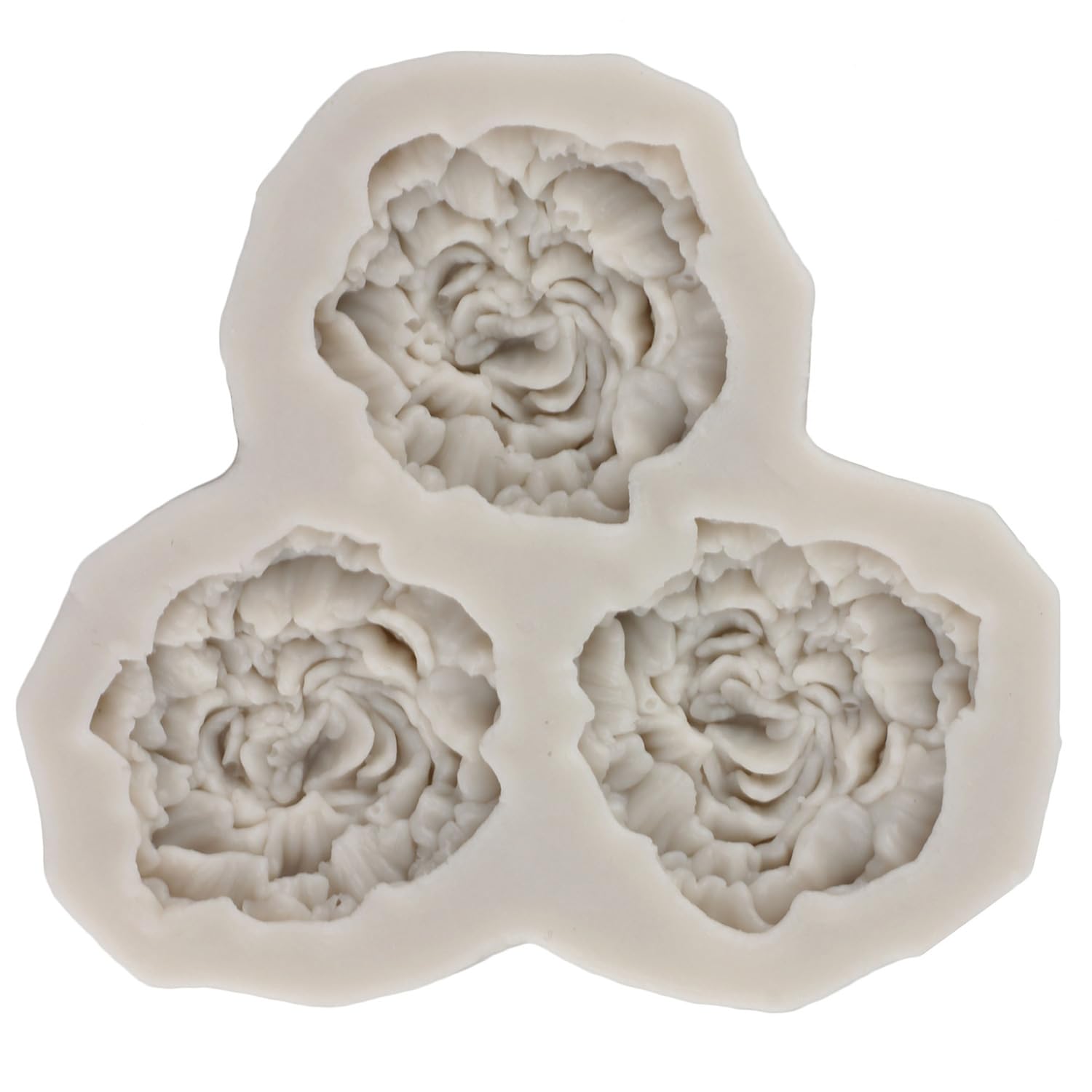 Sijiangmold Peony Flower Silicone Fondant Mold For Cupcake Topper Cake Decorating Chocolate Candy Craft Gum Paste Set Of 4