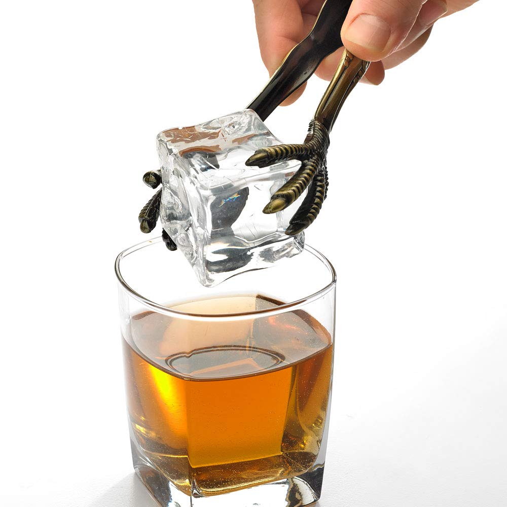 Barfly Talon Ice Tong  Antique Brass