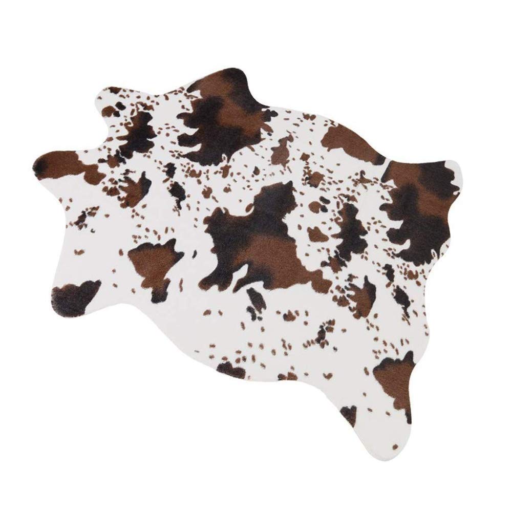 MustMat Cute Cow Print Rug Fun Faux Cowhide Area Rug Nice for Decorating Kids Room 29.5 W x 43.3 L