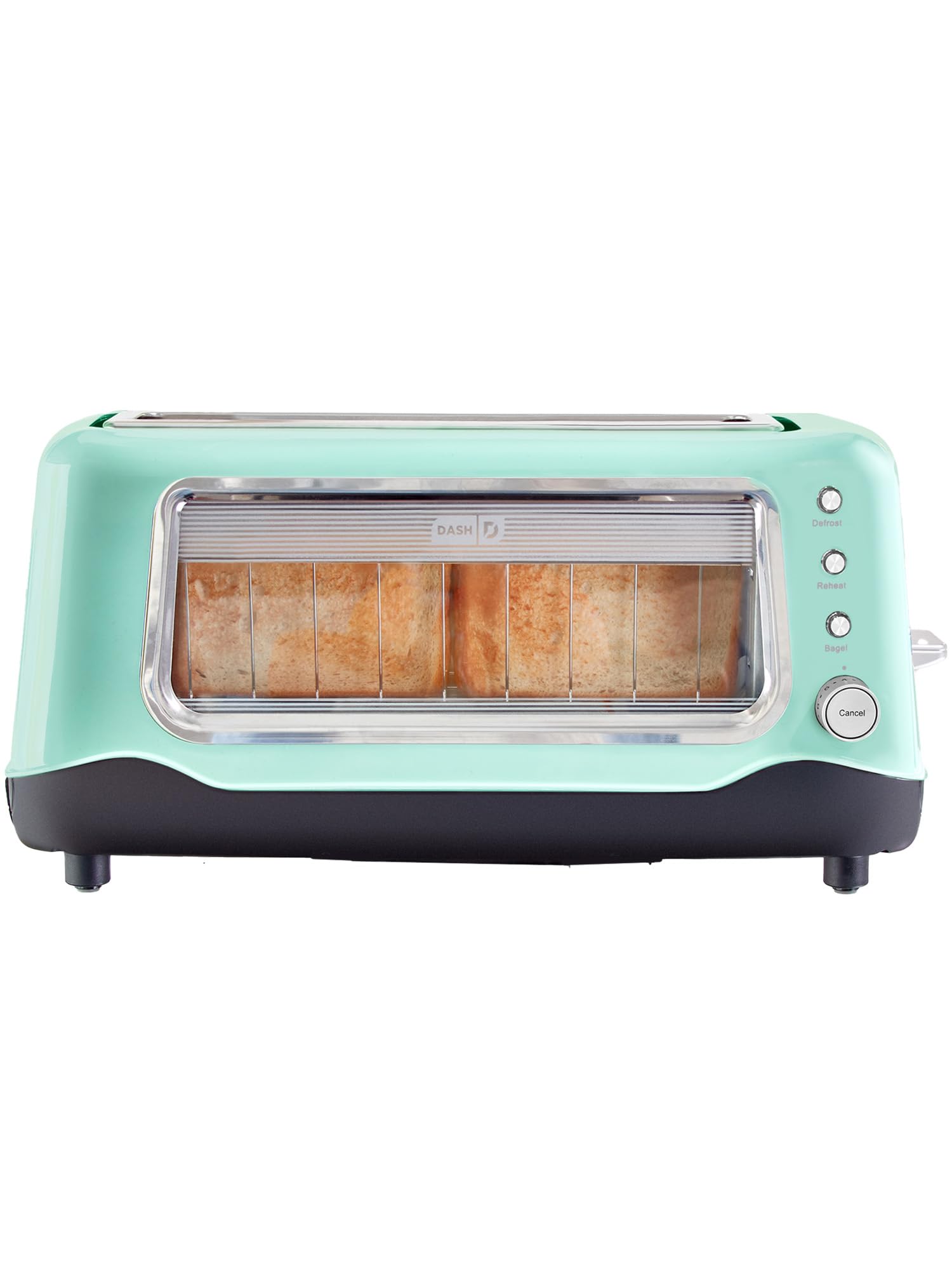 Dash Clear View Toaster - Compact Design With 7 Browning Levels & Clear-View Window, Extra-Wide Slot Large Toaster, 1-Touch Defr