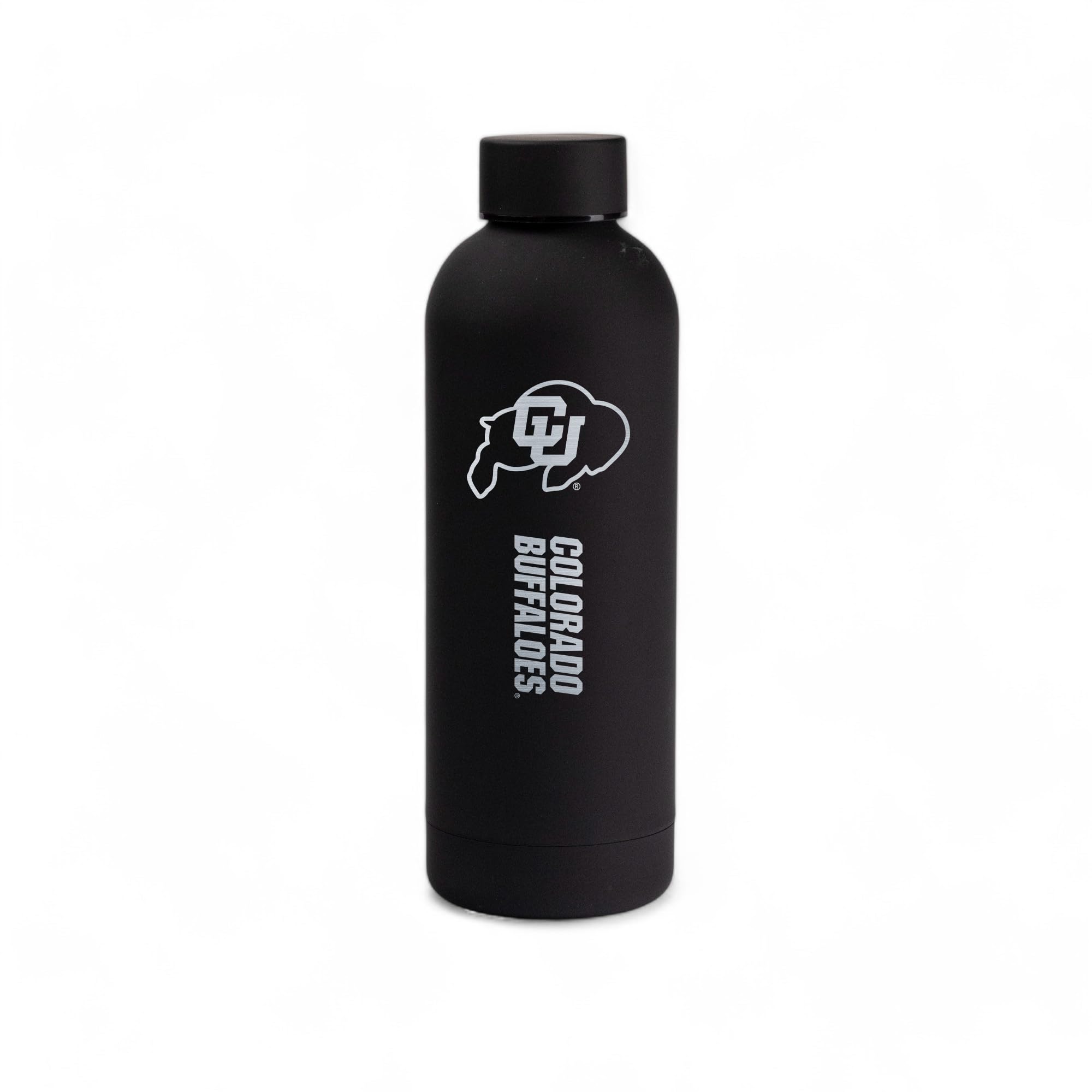 The Memory Company Officially Licensed 17oz Rubberized Water Bottle (Engraved), University of Colorado, Boulder