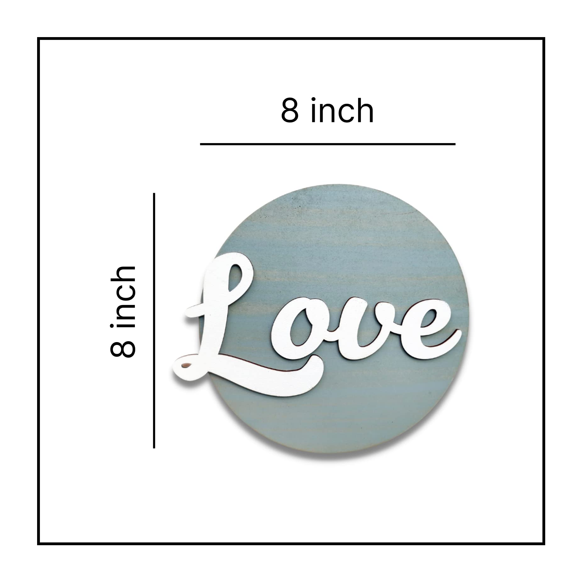 Chalk My Theme 3D Love Quote Wall Hanging For Dcor | Home Dcor Wall Art For Home, Living Room, and Kitchen | Wooden Decorative I