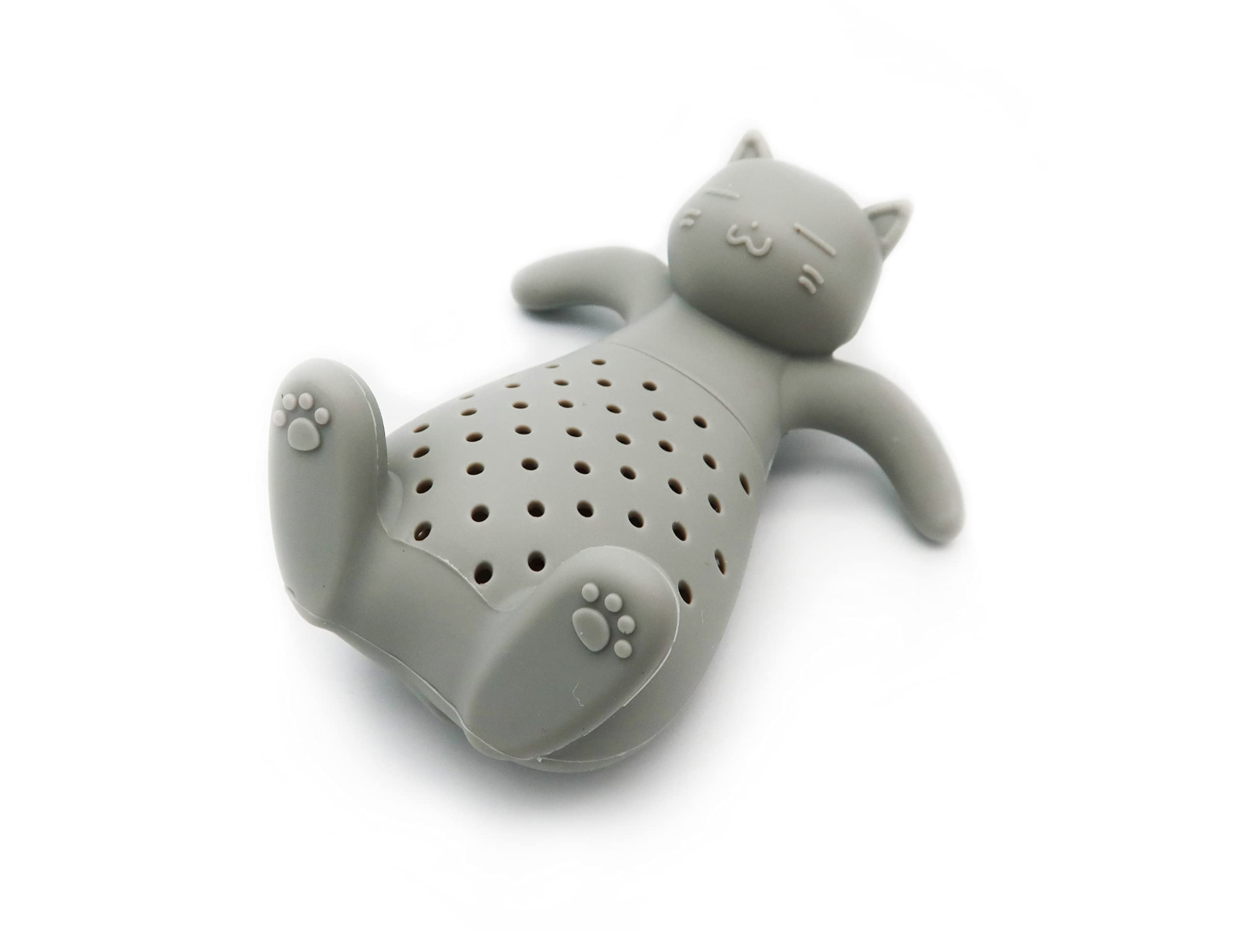 Silicone Tea Infuser, Tea Strainer For Loose Leaf, Max Temp. 446?, Bpa-Free (Gray Cat)