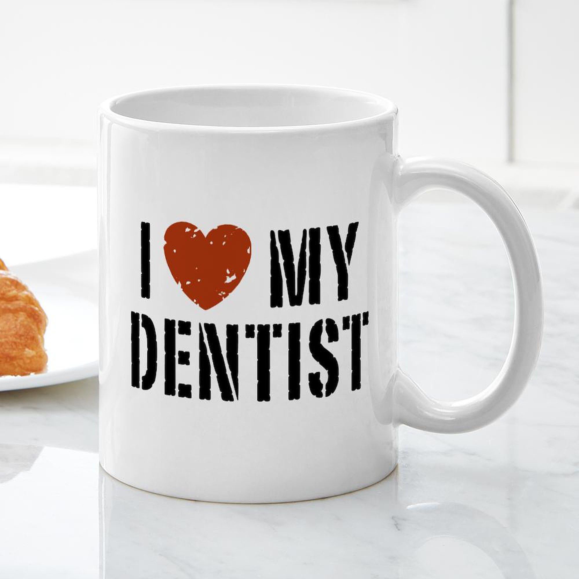 Cafepress I Love My Dentist Mug 11 Oz (325 Ml) Ceramic Coffee Mug