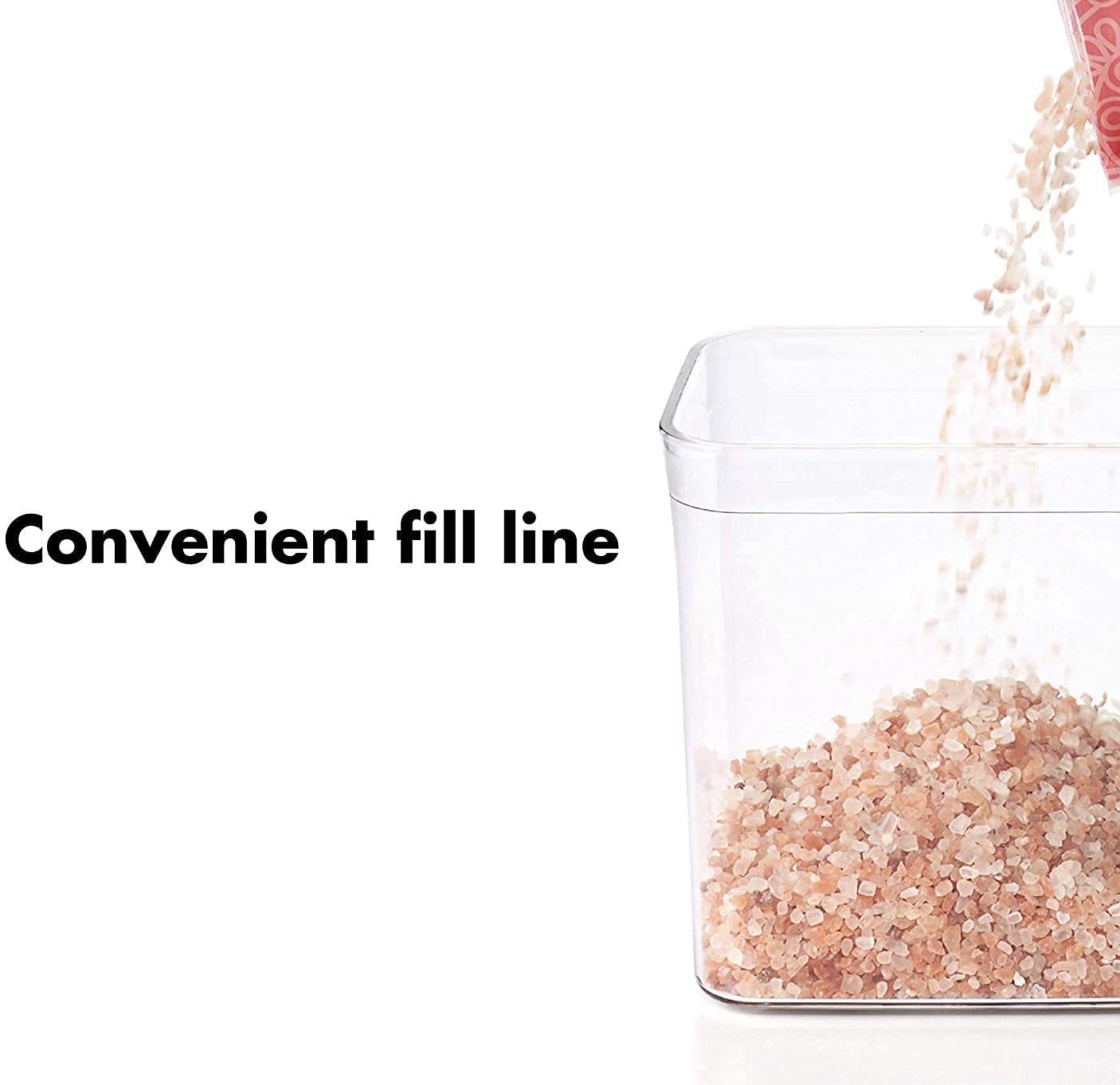 Oxo Good Grips Pop Container - Airtight Food Storage - 1.1 Qt Square (4 Pack)
