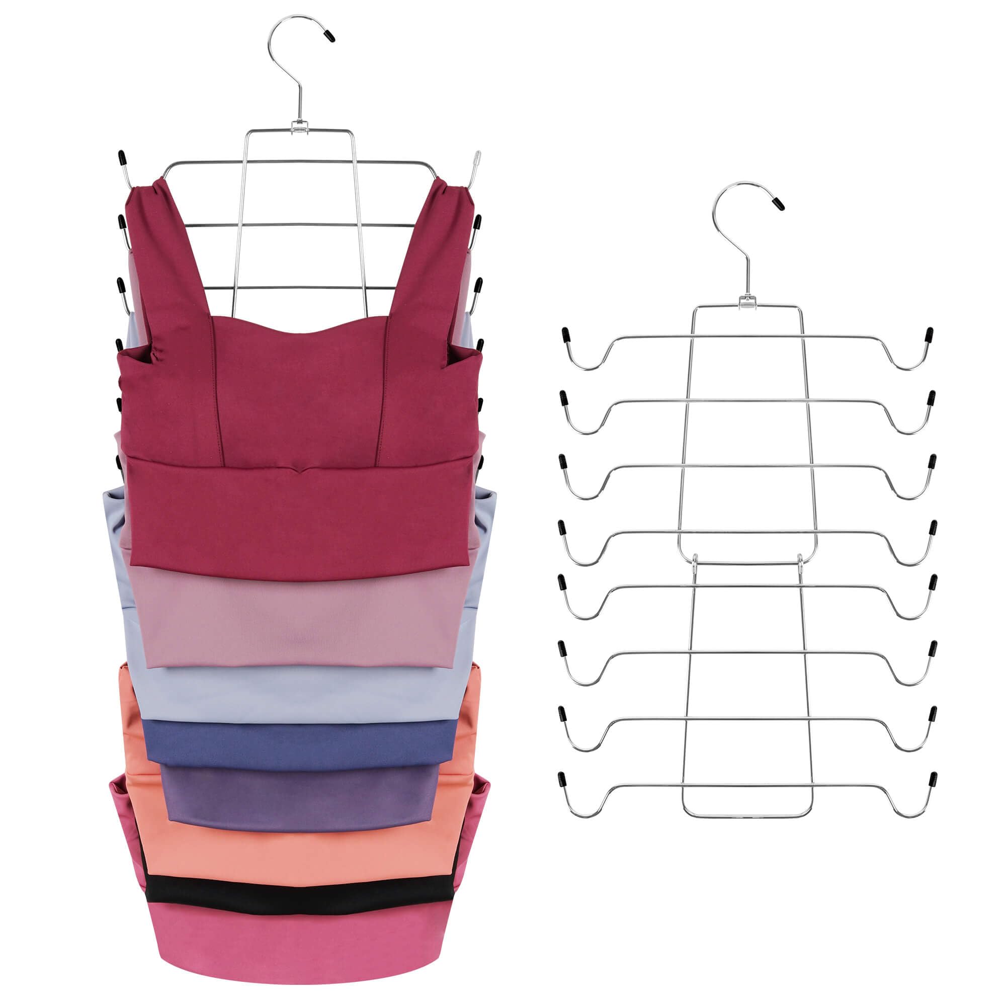 Zedodier Tank Tops Hangers,Bra Hanger Metal Space Saving Hanger Bra Tank Top Holder Closet Organizer For Tank Tops, Bras, Camiso