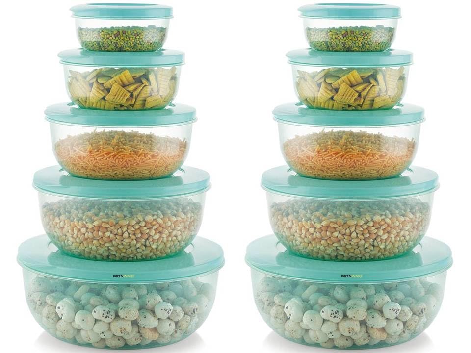 Moxware Bpa Free Food Storage Container, Fridge Organizer Case, Kitchen Storage Set. Freezer Storage Containers Keep Fresh For S
