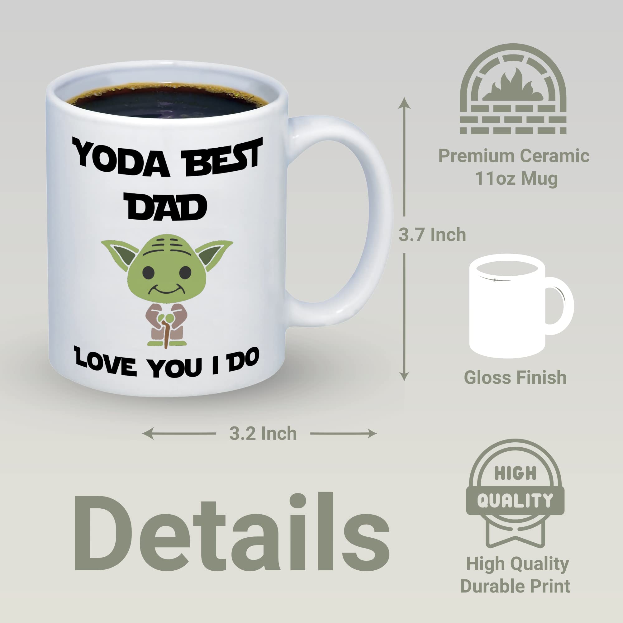 Funny Gift For Dad Birthday, Best Dad Mug, From Daughter To Father Gifts, Father Husband Coffee Mugs Wife, Birthday Present Son,