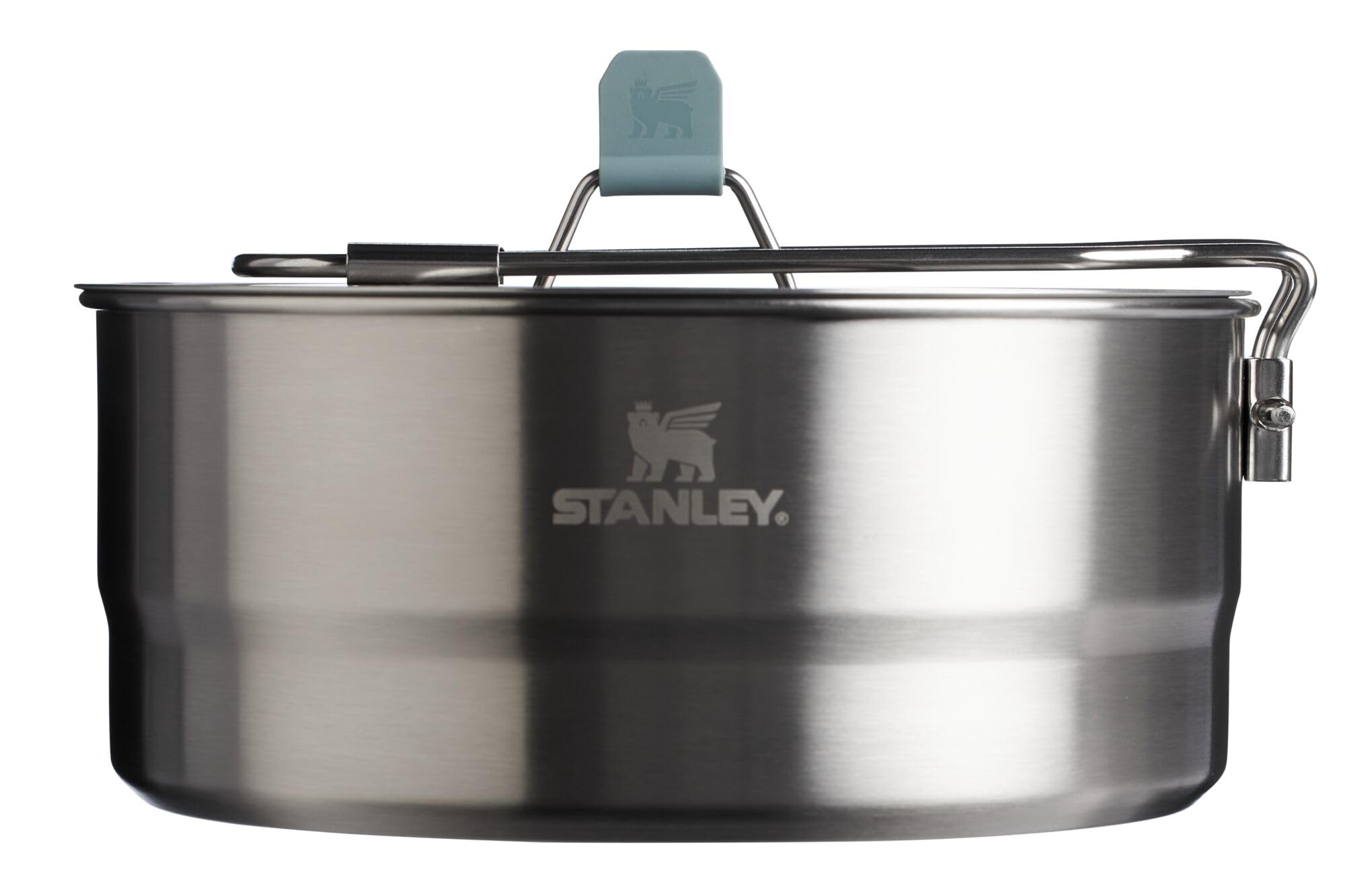 Stanley Wildfare Core Saucepan Cookset | 6-Pc Stainless Steel Cookware | 2qt Saucepan w/Lid, Cutting Board, Trivet & Spoons | In