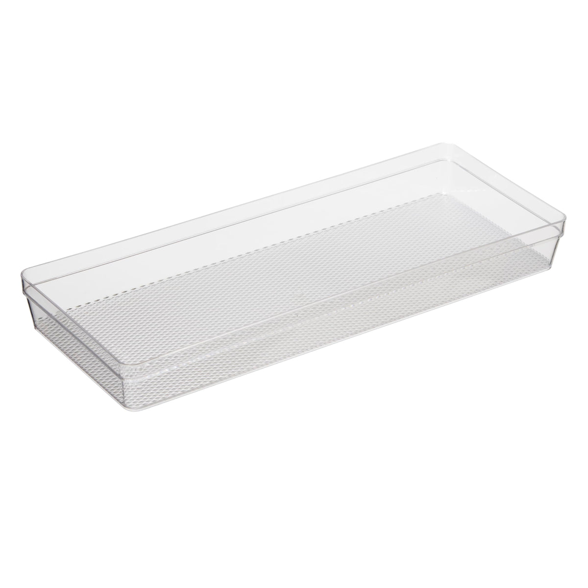 Oggi Clear Drawer Organizer - 6.25'' X 15.75'' - Ideal For Organizing Kitchen Drawers, Office, Desk, Silverware, Kitchen Utensil