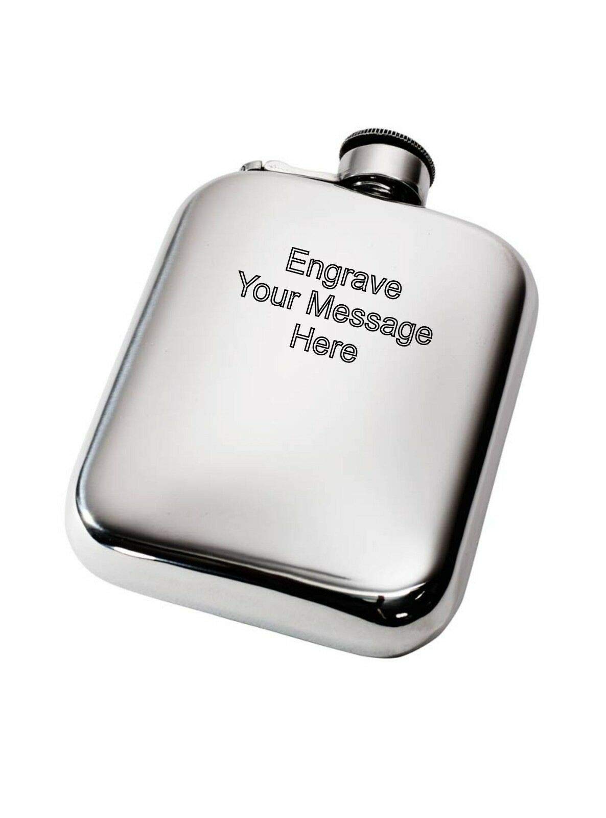 846/C 6oz Captive Top Pocket Flask