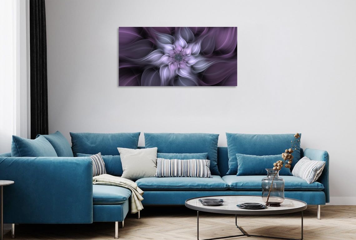 Tutubeer 1 Panel Purple Picture For Bedroom Purple Bedroom Pictures Wall Decor Black And White Seascape Full Moon Purple Flower