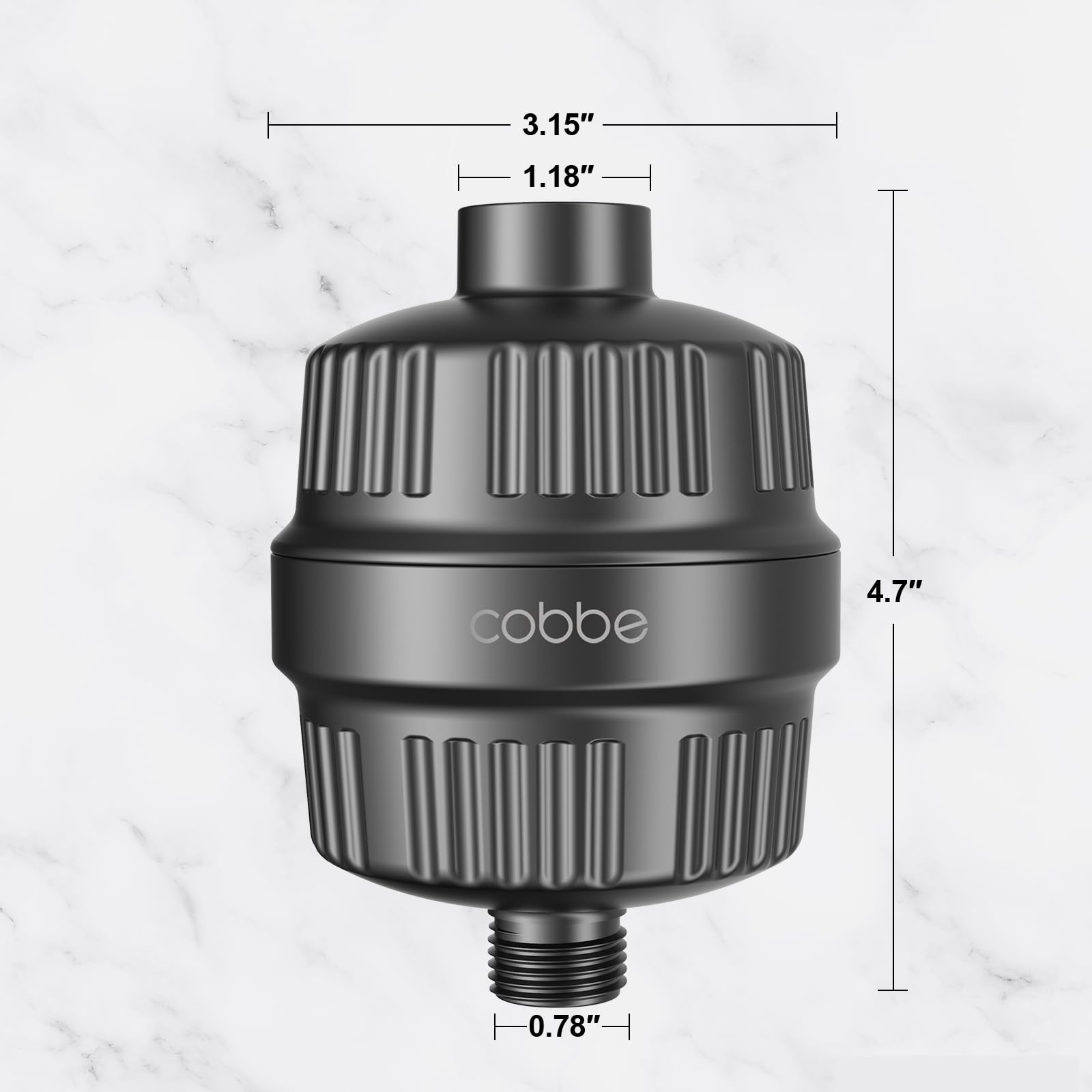 Cobbe Shower Filter For Hard Water Shower Head Filter - With Replaceable Filter Cartridges - High Output Shower Water Filter For