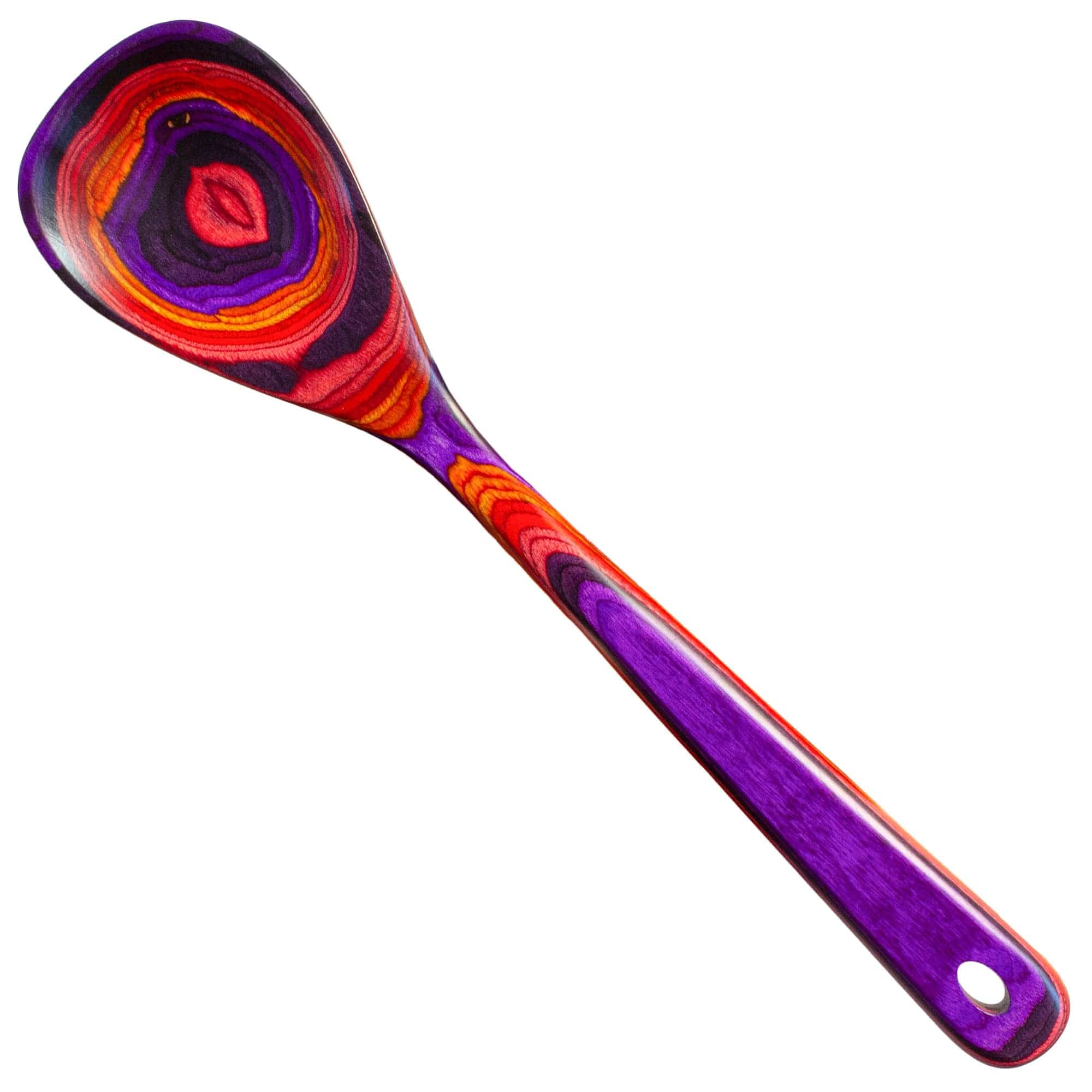 Baltique Waikiki Collection 12-1/2'' Wooden Cooking Spoon, Safe For Nonstick