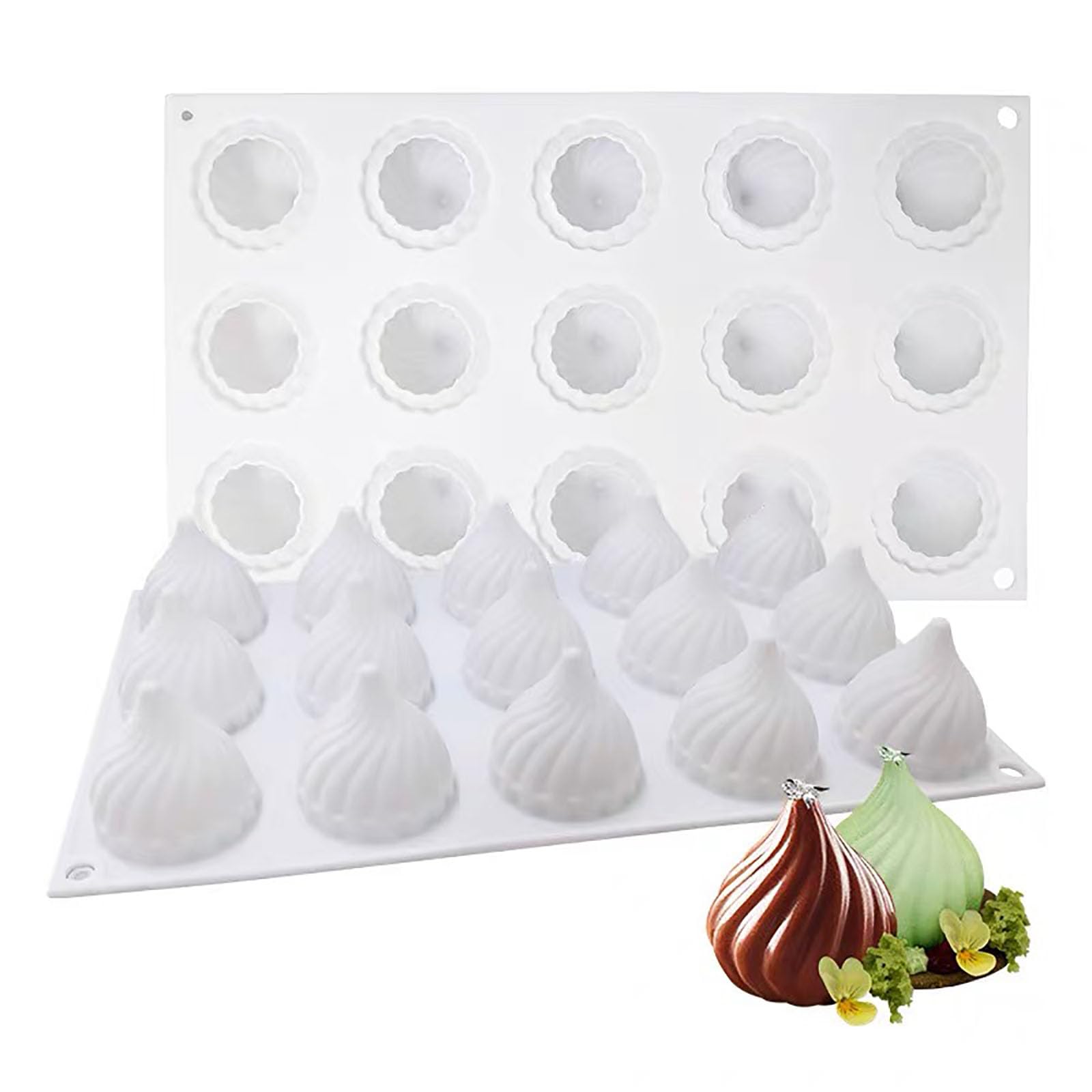 AFINSEA 3D Russian Tale Silicone Baking Mold for Mousse Cake, French Dessert Mold for Pastry Chocolate, Reusable NonStick Easy 