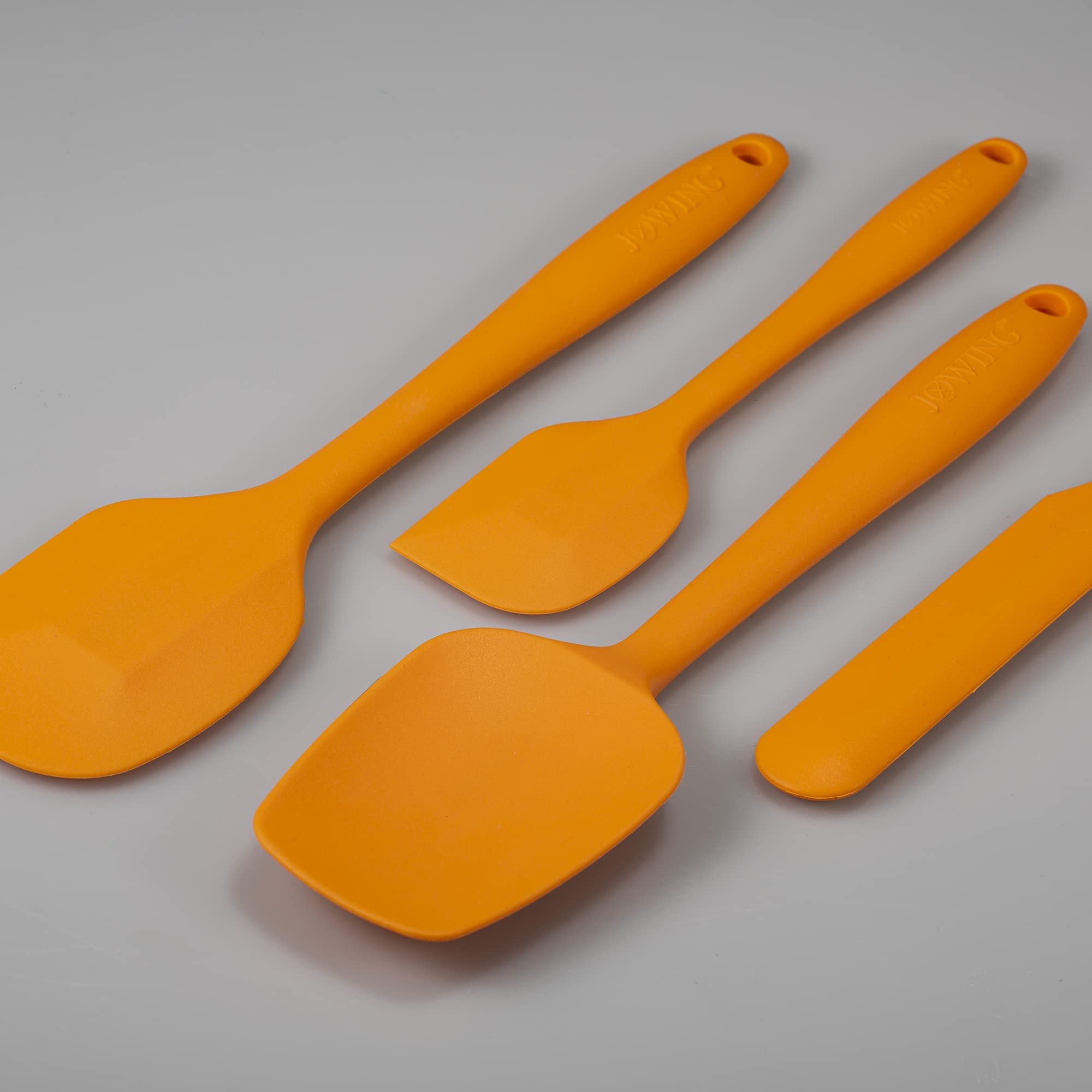 4 Piece Silicone Spatula Set, Flexible Heat Resistant Non-Scratch Baking Cooking Rubber Spatulas With Stainless Steel Core, Oran