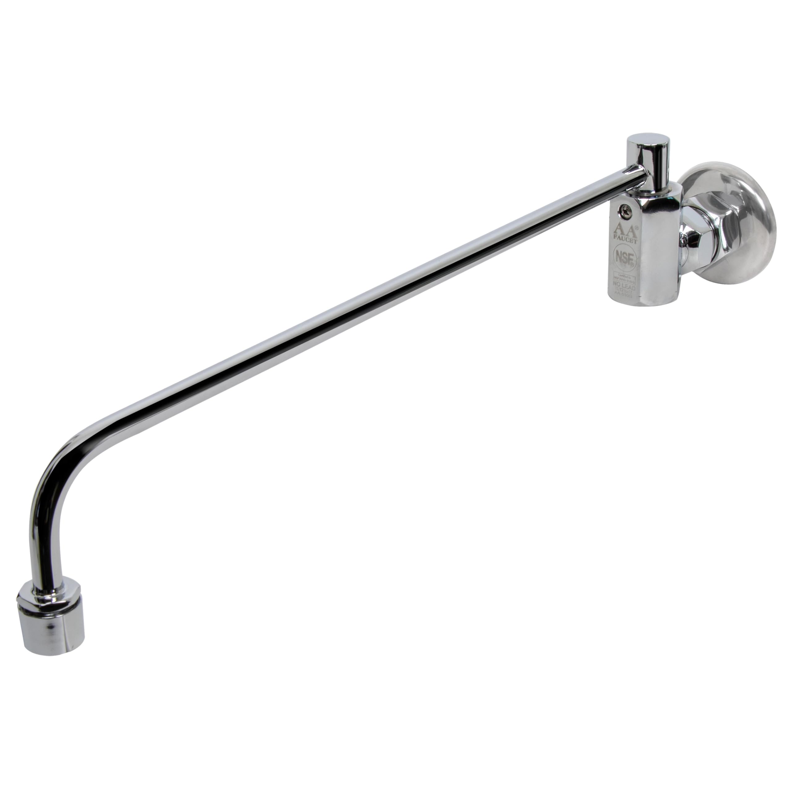 Aa Faucet Wok Range Center-On Automatic Faucet With 14'' Spout & 3/8'' Male Inlet For Restaurant Kitchen Aa-510G (3/8'' Inlet 14