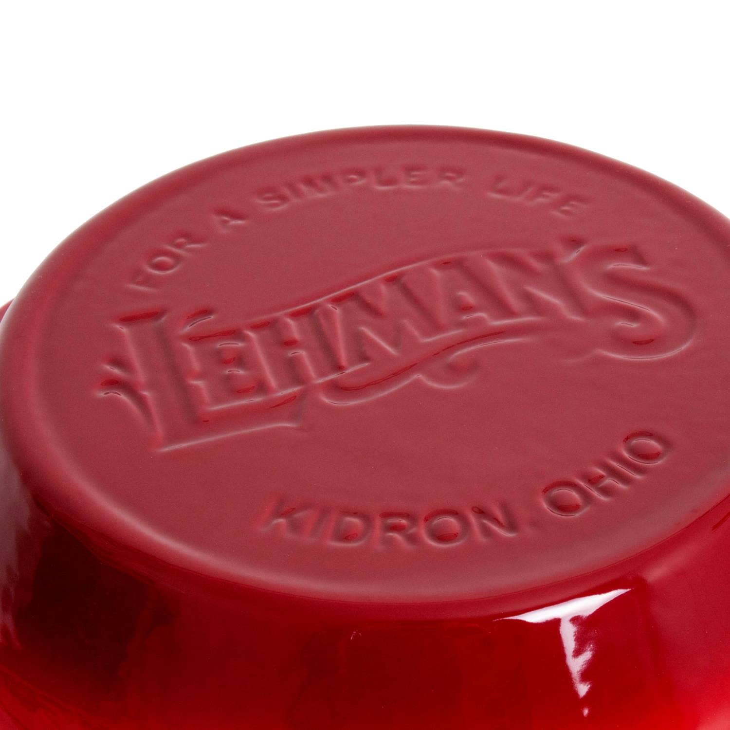 Lehman'S Extra Deep Pie Pan, Enamel Coated Cast Iron Bakeware With Crimped Edges And Handles, 10.25 Inches