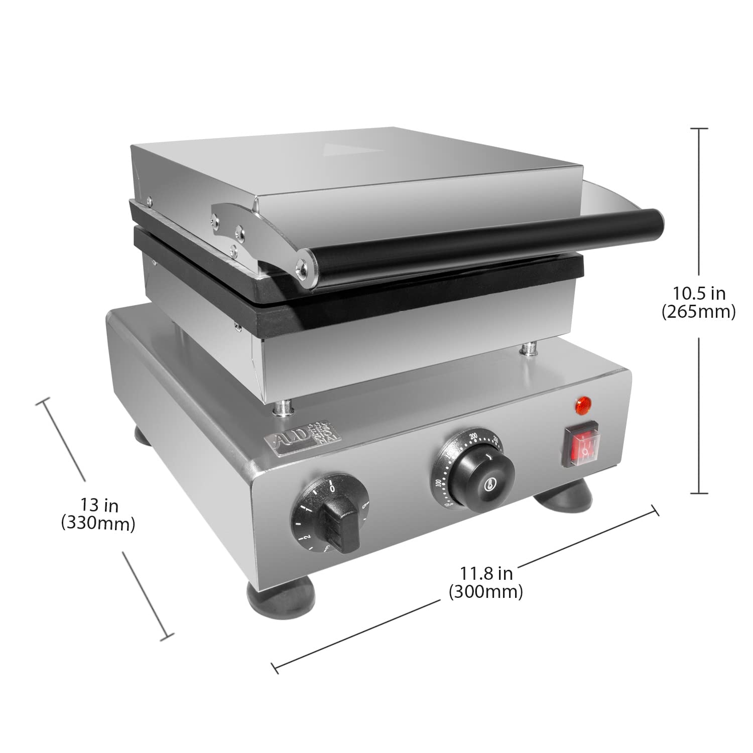 Aldkitchen Mini Dutch Pancake Maker | Poffertjes Making Machine | Stainless Steel (16 Pcs)