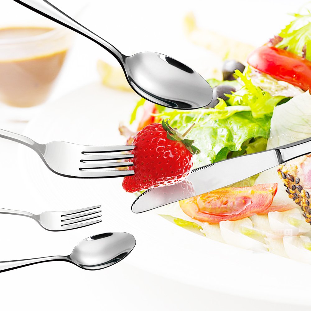 Eslite Stainless Steel Dinner/Salad Forks Set,24-Piece,8 Inches