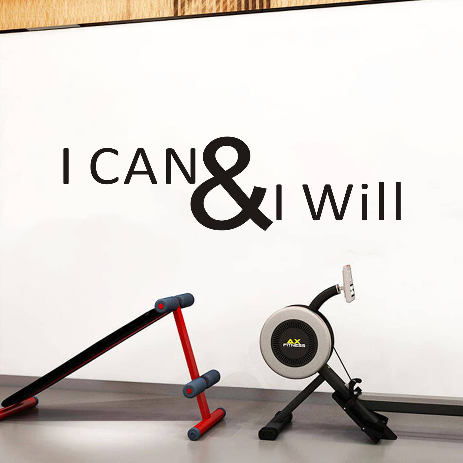 Gym Wall Decor, Motivational Wall Decals, (Easy To Apply), Vinyl Wall Decor Art Stickers Vinyl Art Quotes Inspirational Bedroom