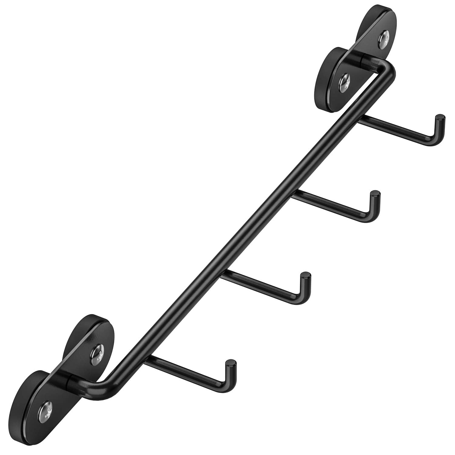 Skyflame Magnetic Bbq Tool Rack - Universal Metal Fridge Organizer Grill Cutlery Holder Towel Hanger - 4 Hooks Storage For Hangi